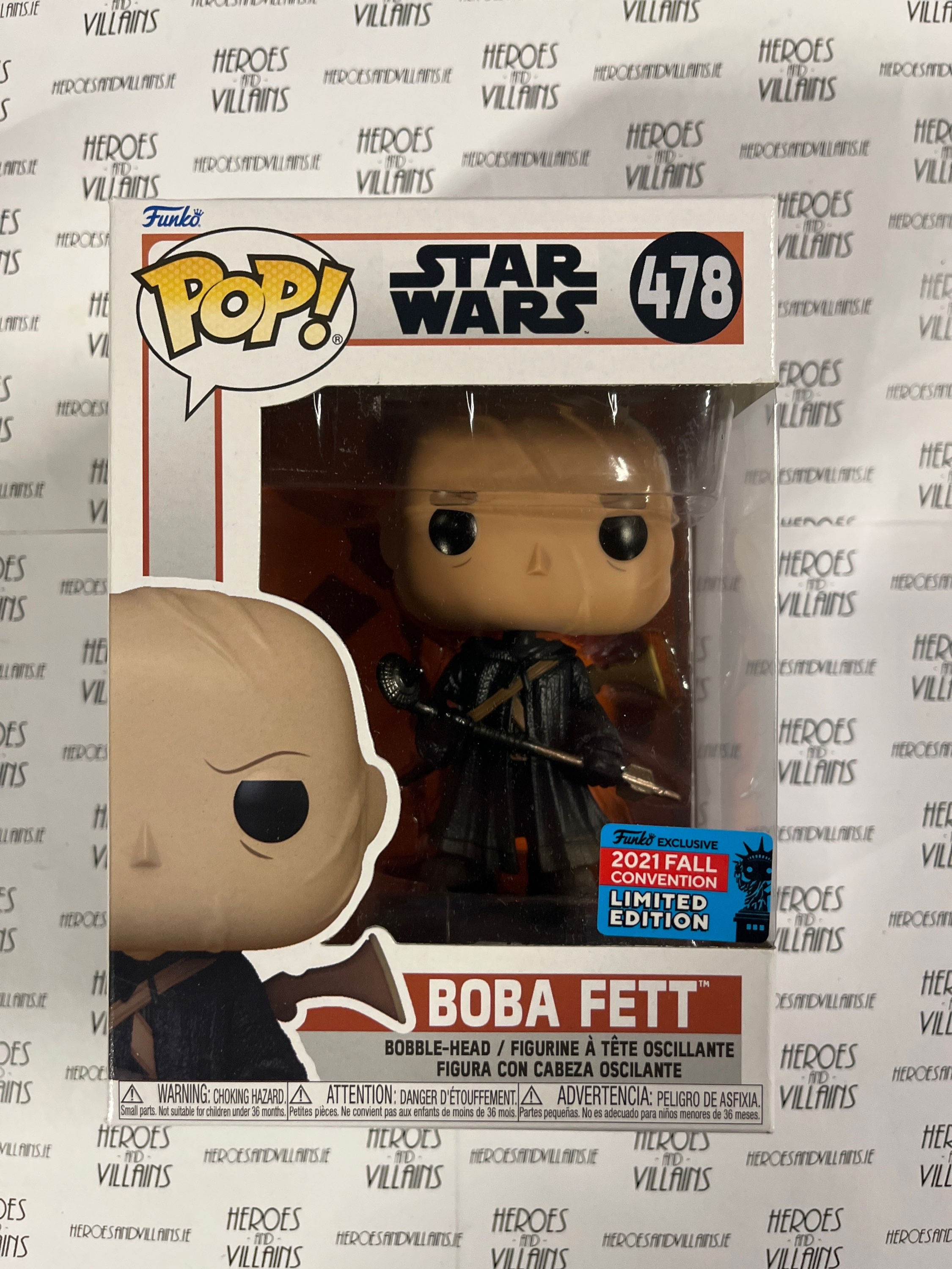POP! STAR WARS 478 MANDALORIAN BOBA FETT 2021 FUNKO FALL EXCLUSIVE (FUNKO)