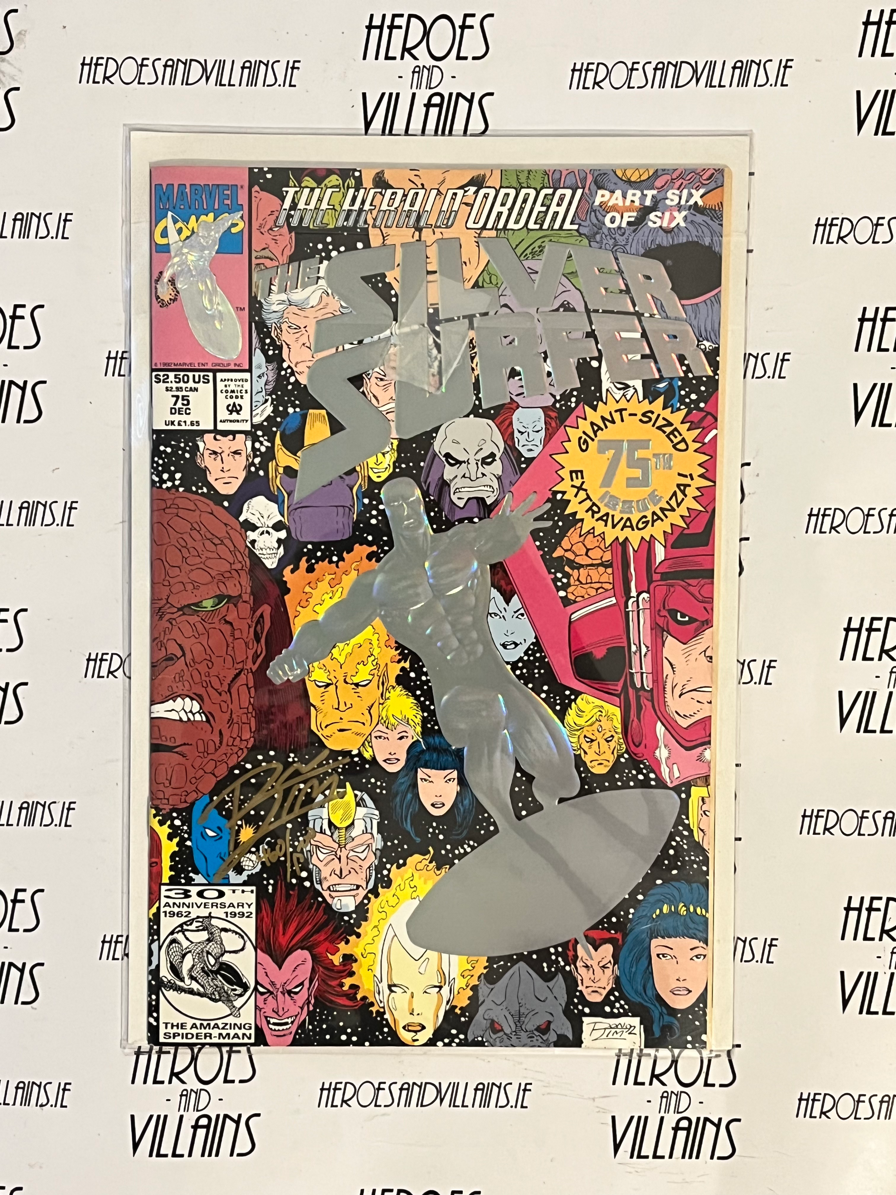 SILVER SURFER #75 SIGNED BY RON LIM (MARVEL COMICS 1992)