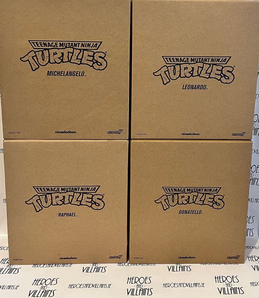 サムネイル： TEENAGE MUTANT NINJA TURTLES ULTIMATE 4 TURTLES SET (SUPER7 2022) 