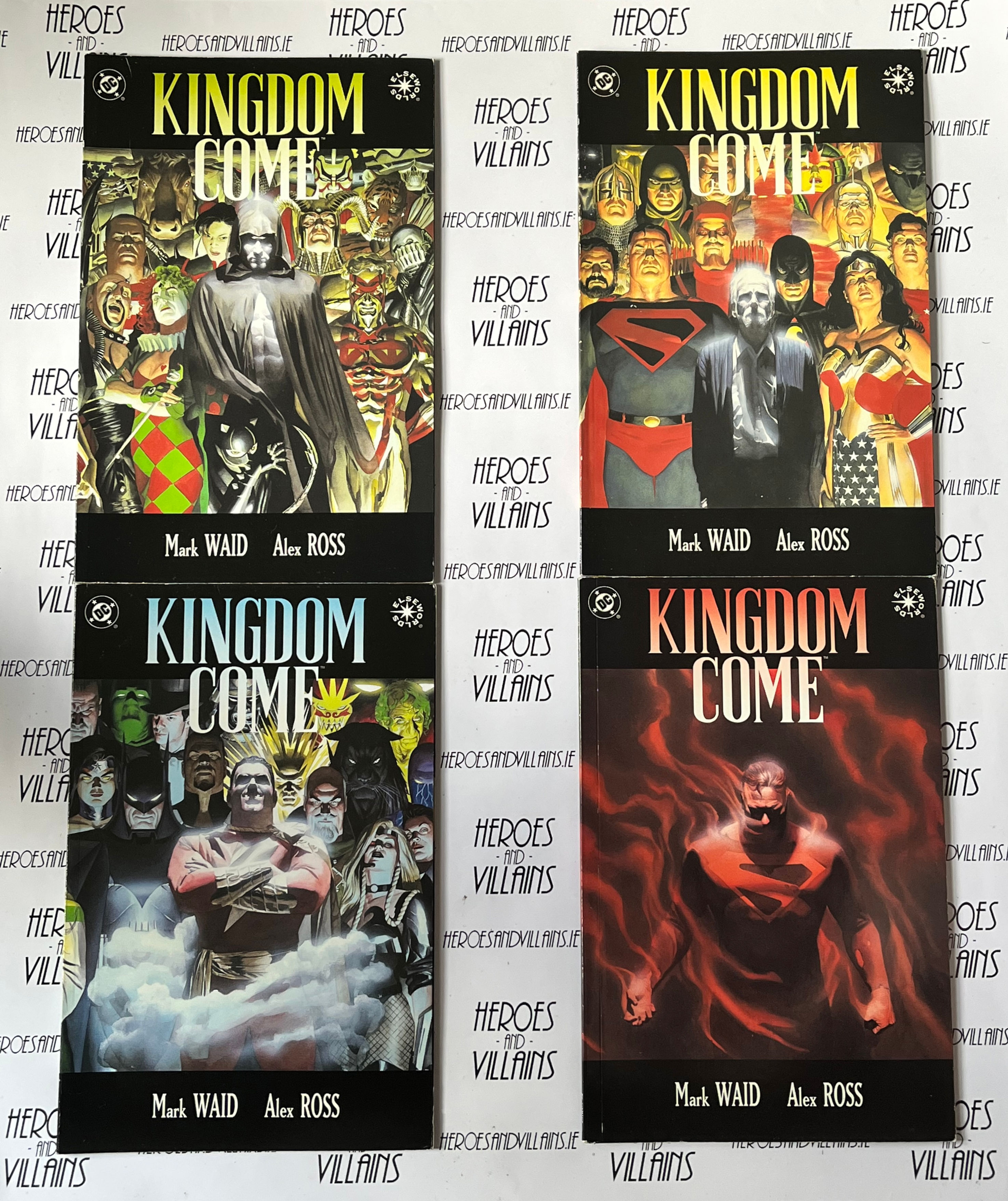KINGDOM COME MINI SERIES #1-4 (DC COMICS 1996)