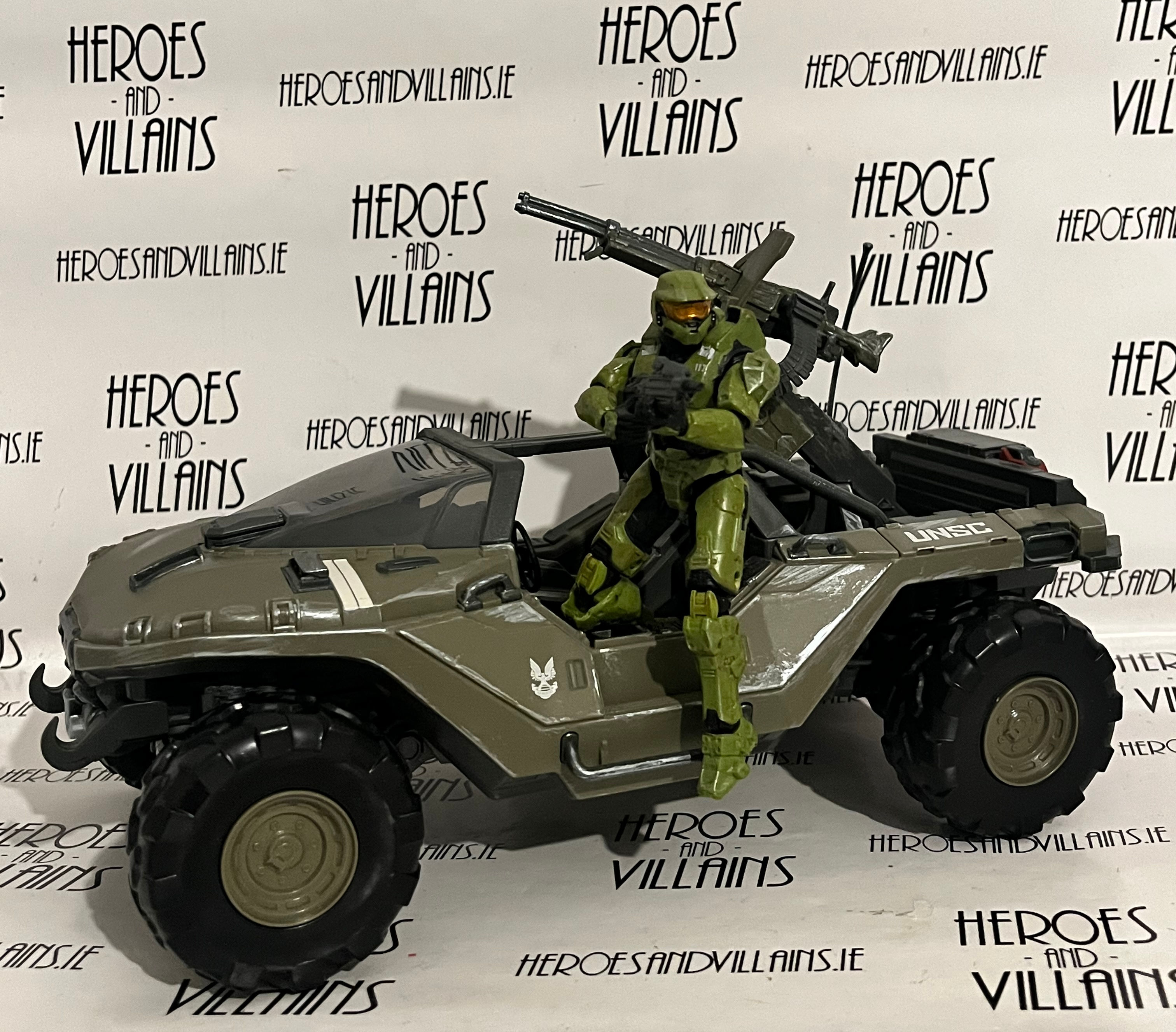 HALO 4” MASTER CHIEF WITH WARTHOG VEHICLE (JAZWARES 2020)