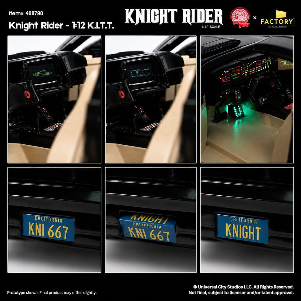 Miniaturbild: PRE-ORDER: KNIGHT RIDER 1/12 KITT & MICHAEL KNIGHT (RAMEN TOYS/ FACTORY ENTERTAI