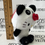 Miniature : HELLO KITTY 5” PLUSH PANDA BEAR COSTUME KEY CHAIN (SANRIO 2020)