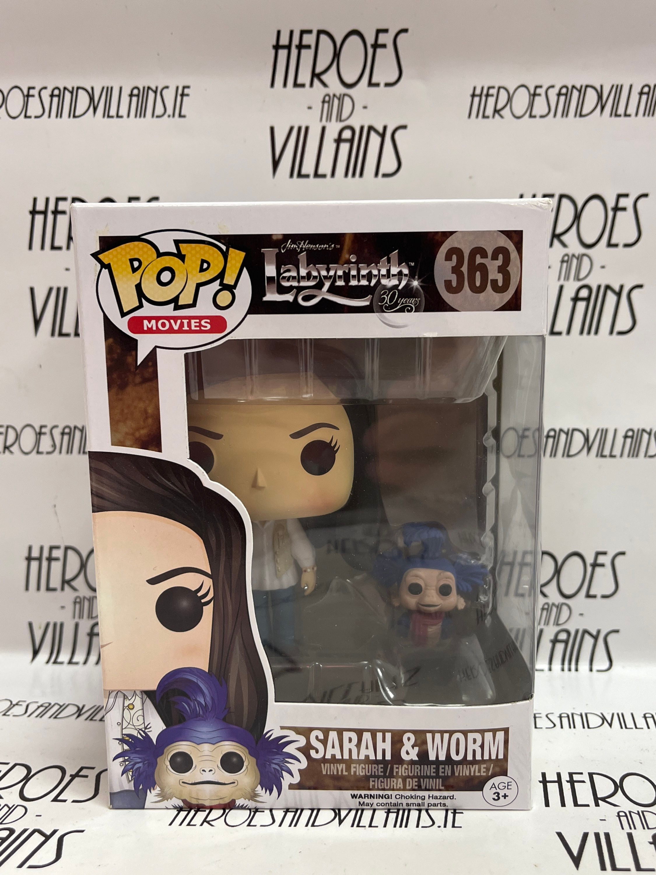 POP! MOVIES 363 JIM HENSON LABYRINTH SARAH AND THE WORM (FUNKO)