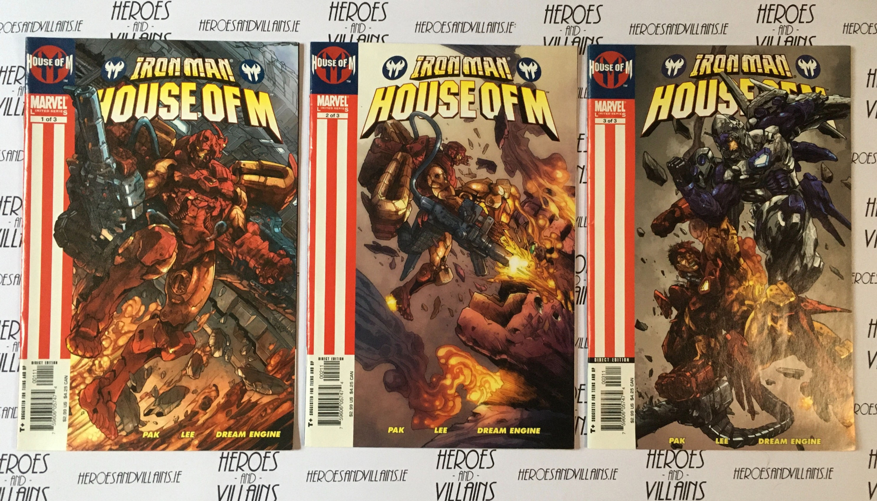 IRON MAN HOUSE OF M MINI SERIES (MARVEL COMICS 2005)