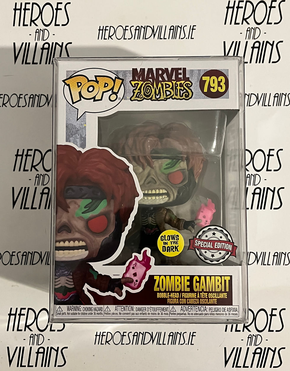 POP! MARVEL 793 ZOMBIE GAMBIT GLOW IN THE DARK SPECIAL EDITION (FUNKO)
