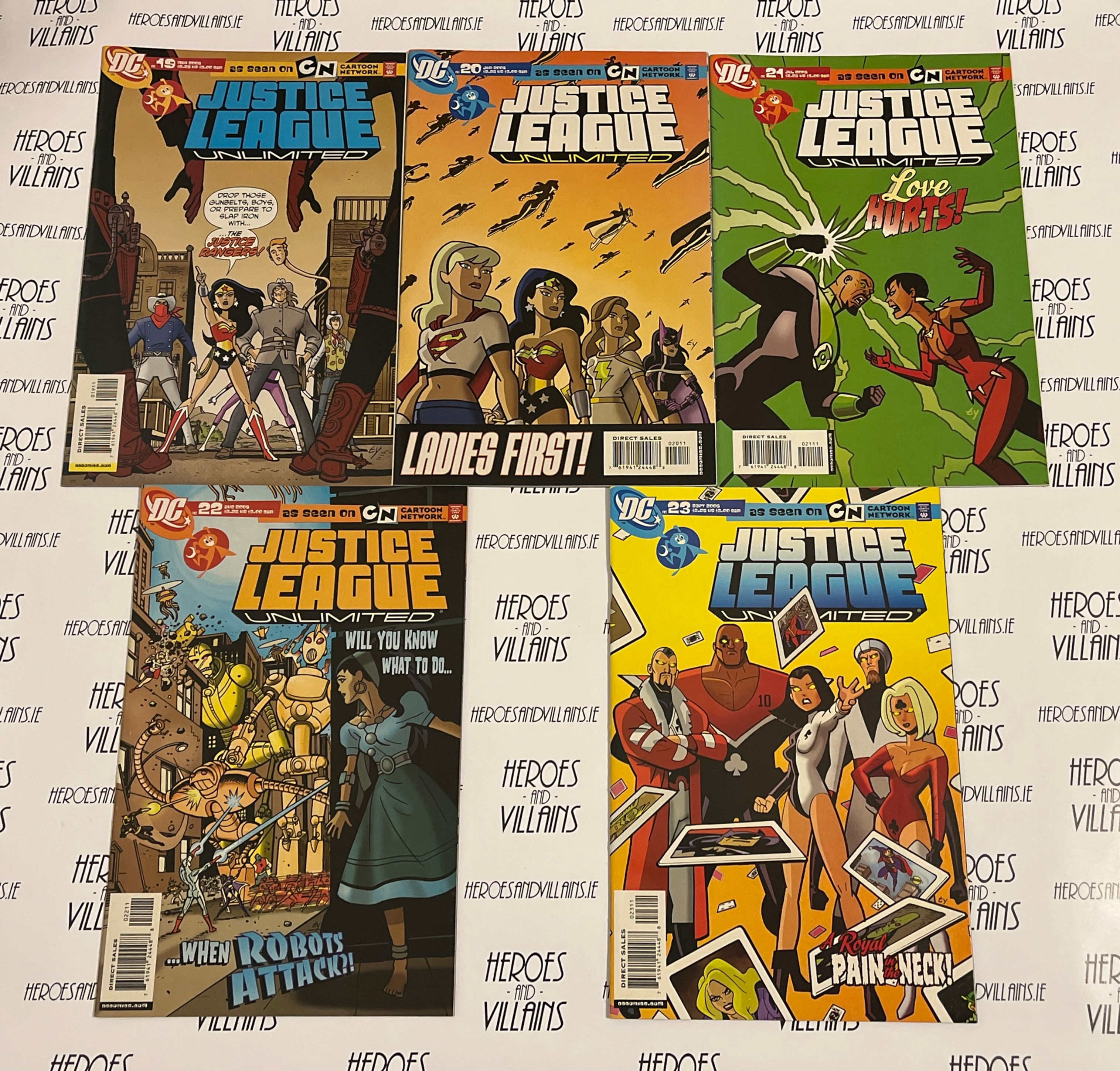 JUSTICE LEAGUE UNLIMITED 5 COMIC PACK #4 (DC COMICS 2004)