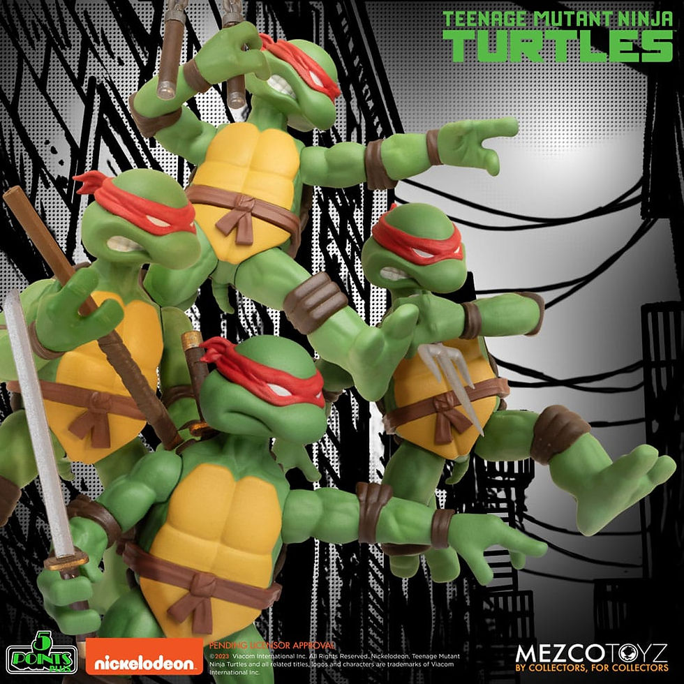 Thumbnail: TEENAGE MUTANT NINJA TURTLES 5 POINTS PLUS DELYXE SET (MEZCO TOYZ 2024) 