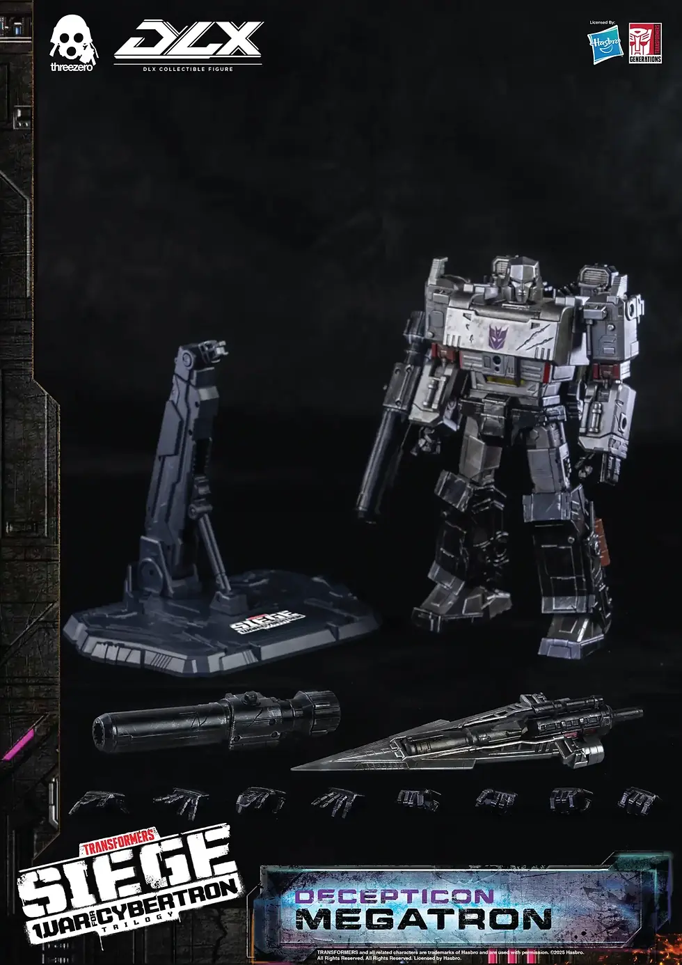 Miniatura: TRANSFORMERS WAR FOR CYBERTRON DLX MEGATRON (THREEZERO 2025) 