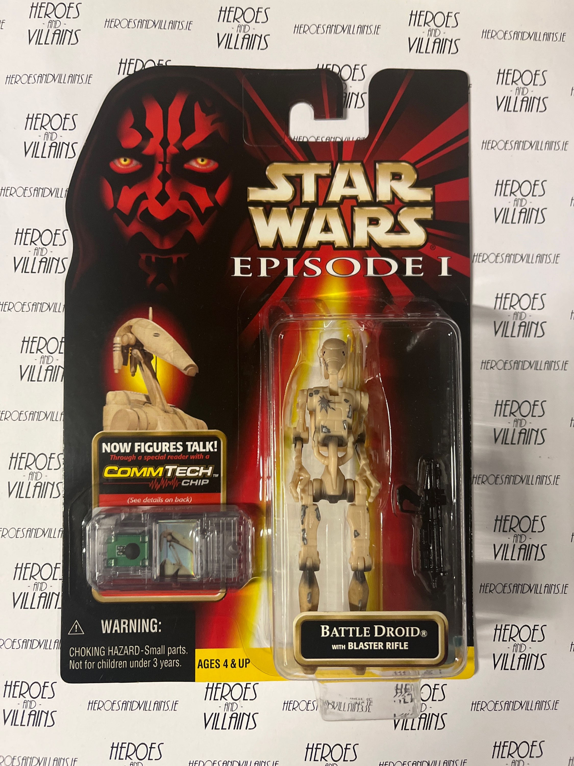STAR WARS 3 3/4” TPM BATTLE DROID (HASBRO 1999)