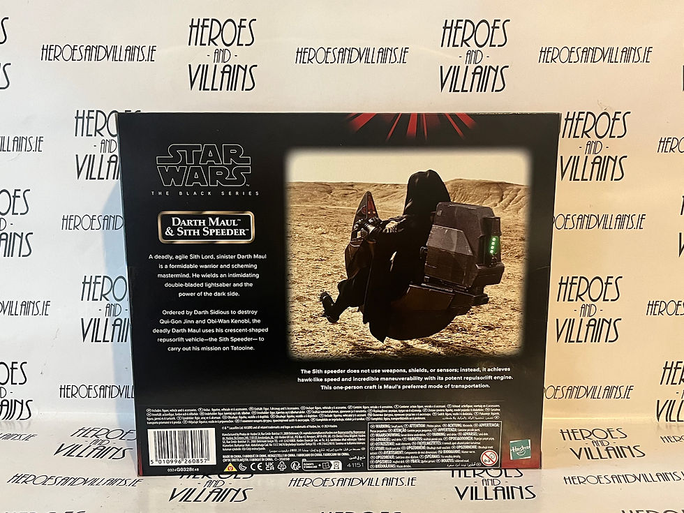 Thumbnail: STAR WARS 6" BLACK SERIES DARTH MAUL WITH SITH SPEEDER (HASBRO 2024)