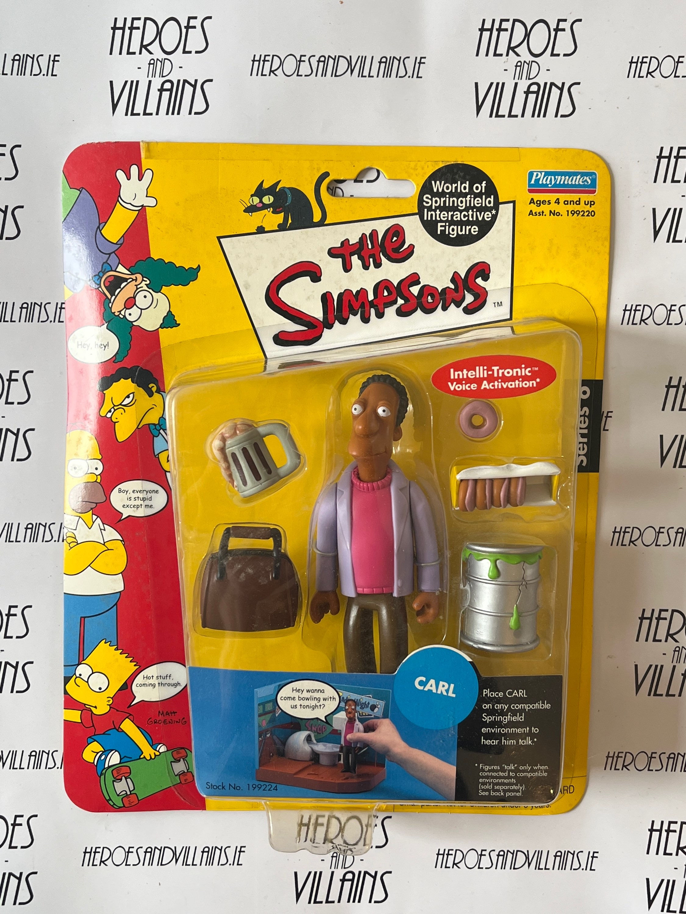 SIMPSONS WORLD OF SPINGFIELD SERIES 6 CARL (PLAYMATES 2001)