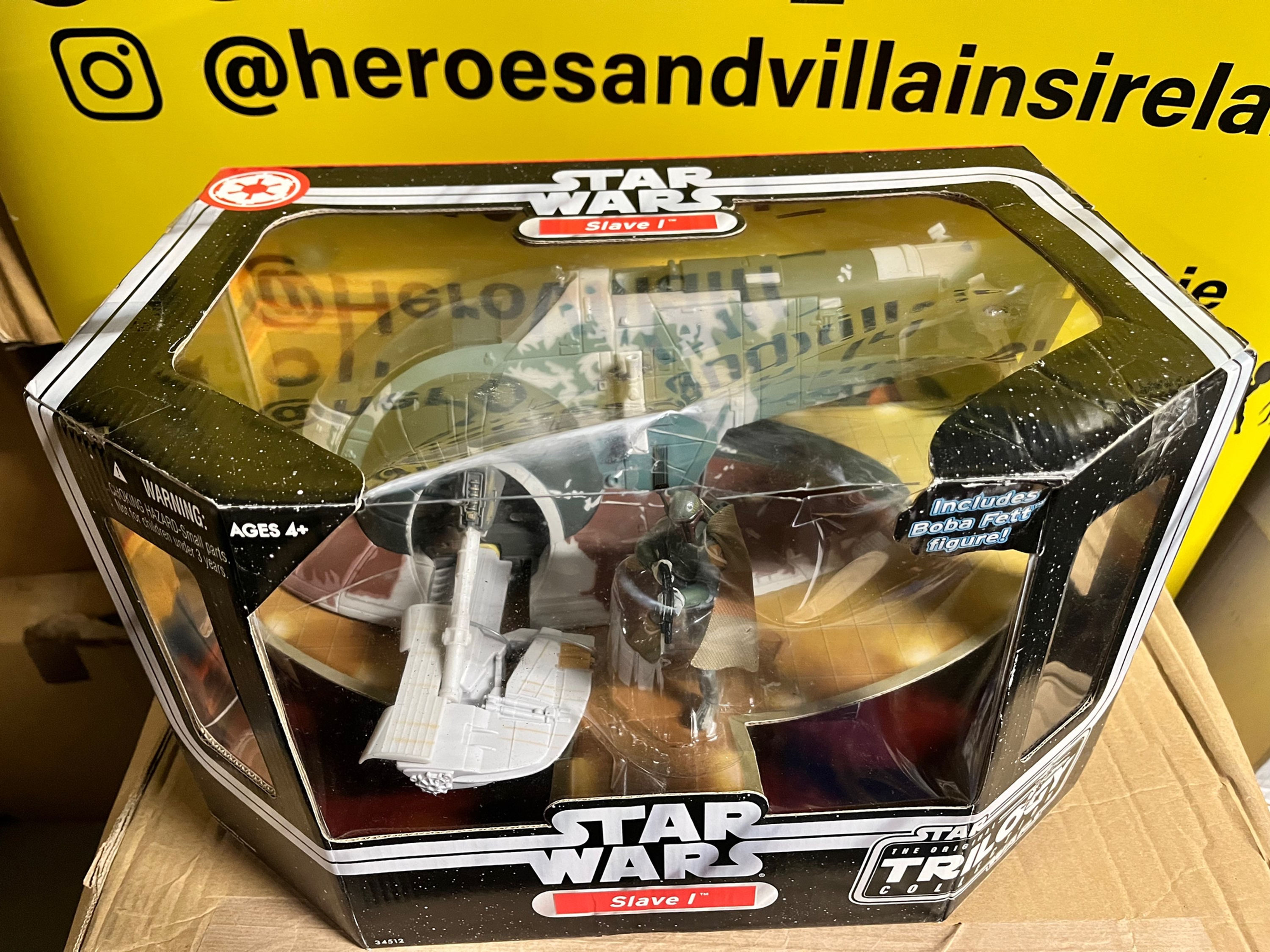 STAR WARS 3 3/4” OTC SLAVE 1 WITH BOBA FETT (HASBRO 2004)