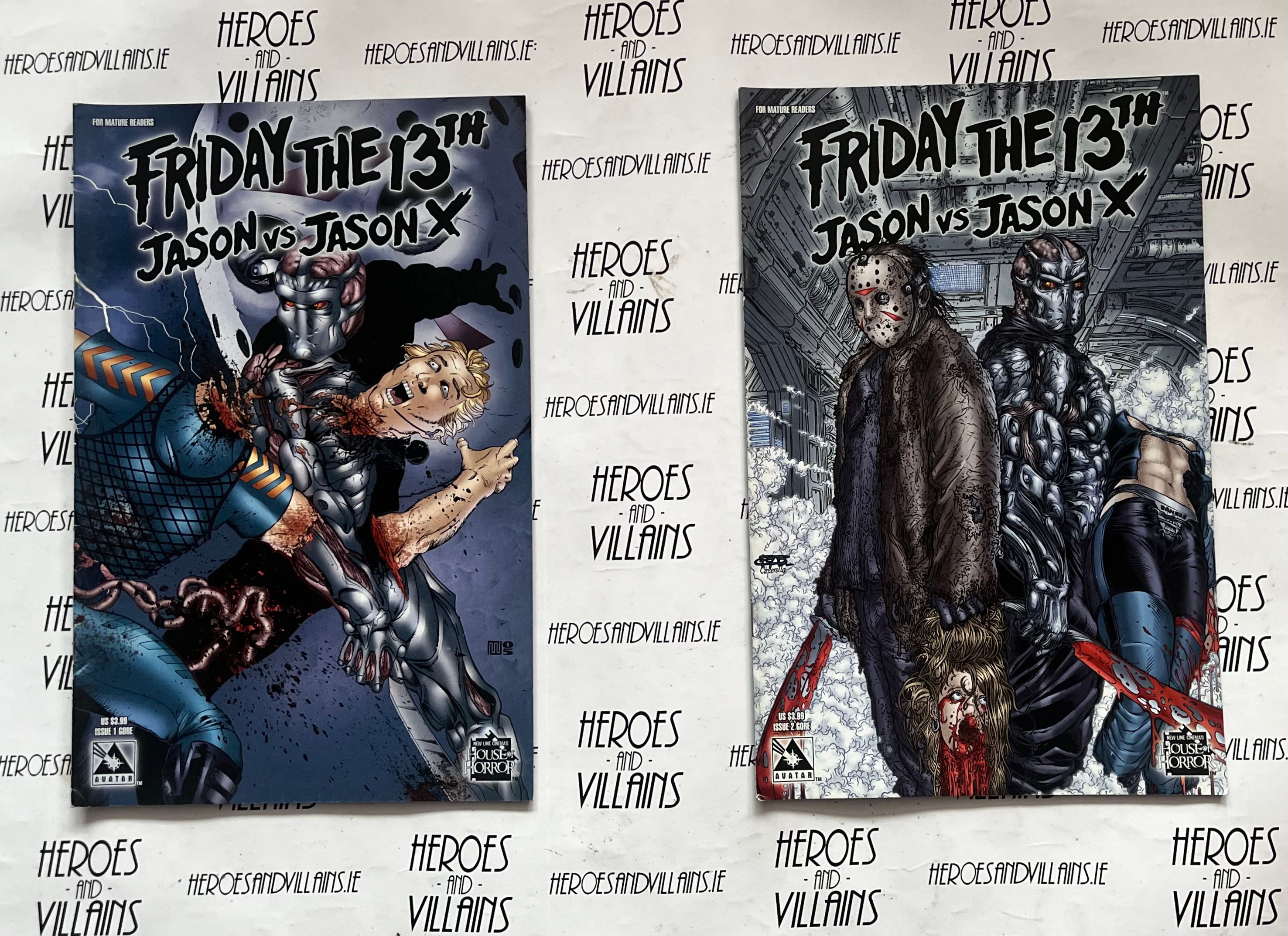 FRIDAY THE 13TH JASON VS JASON X MINI SERIES (AVATAR COMICS 2006)