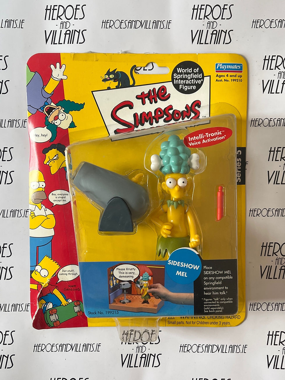SIMPSONS WORLD OF SPINGFIELD SERIES 5 SIDESHOW MEL (PLAYMATES 2001)
