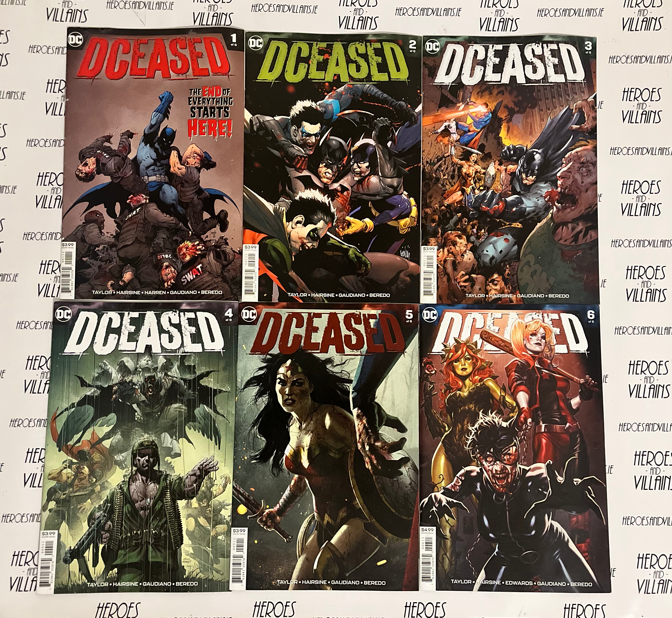 DCEASED THE COMPLETE MINI SERIES SET (DC COMICS 2020)