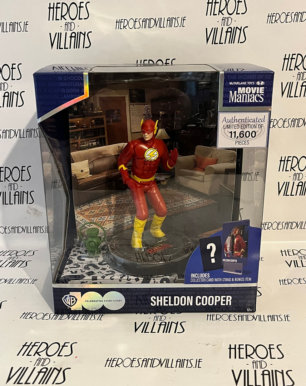 MOVIE MANIACS WARNER BROS 100 BIG BANG THEORY SHELDON AS FLASH (MCFAR