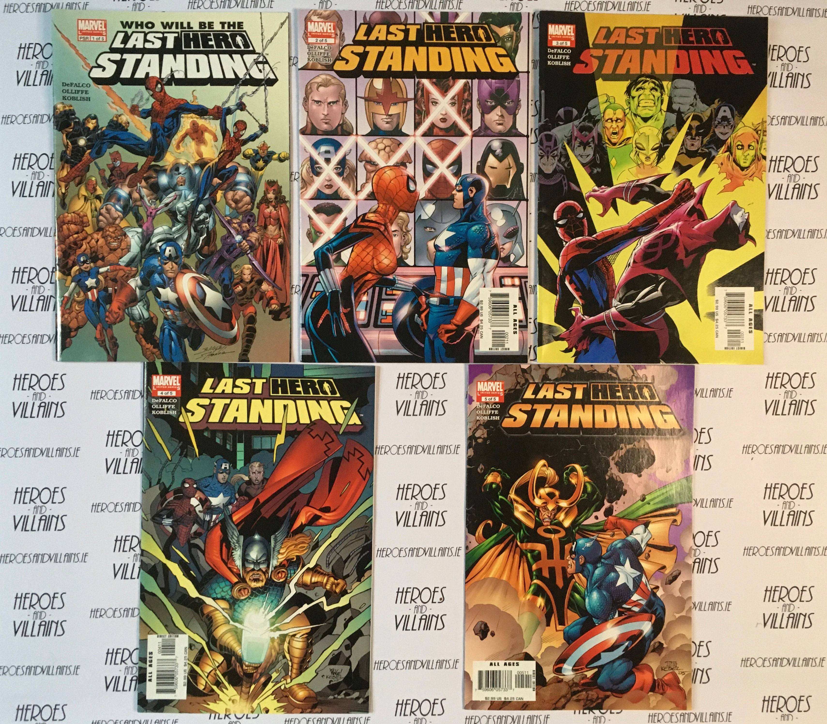 LAST HERO STANDING MINI SERIES (MARVEL COMICS 2005)