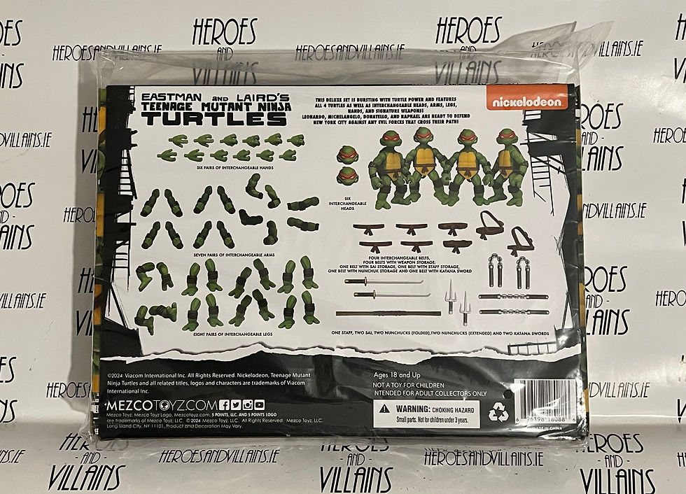Thumbnail: TEENAGE MUTANT NINJA TURTLES 5 POINTS PLUS DELYXE SET (MEZCO TOYZ 2024) 