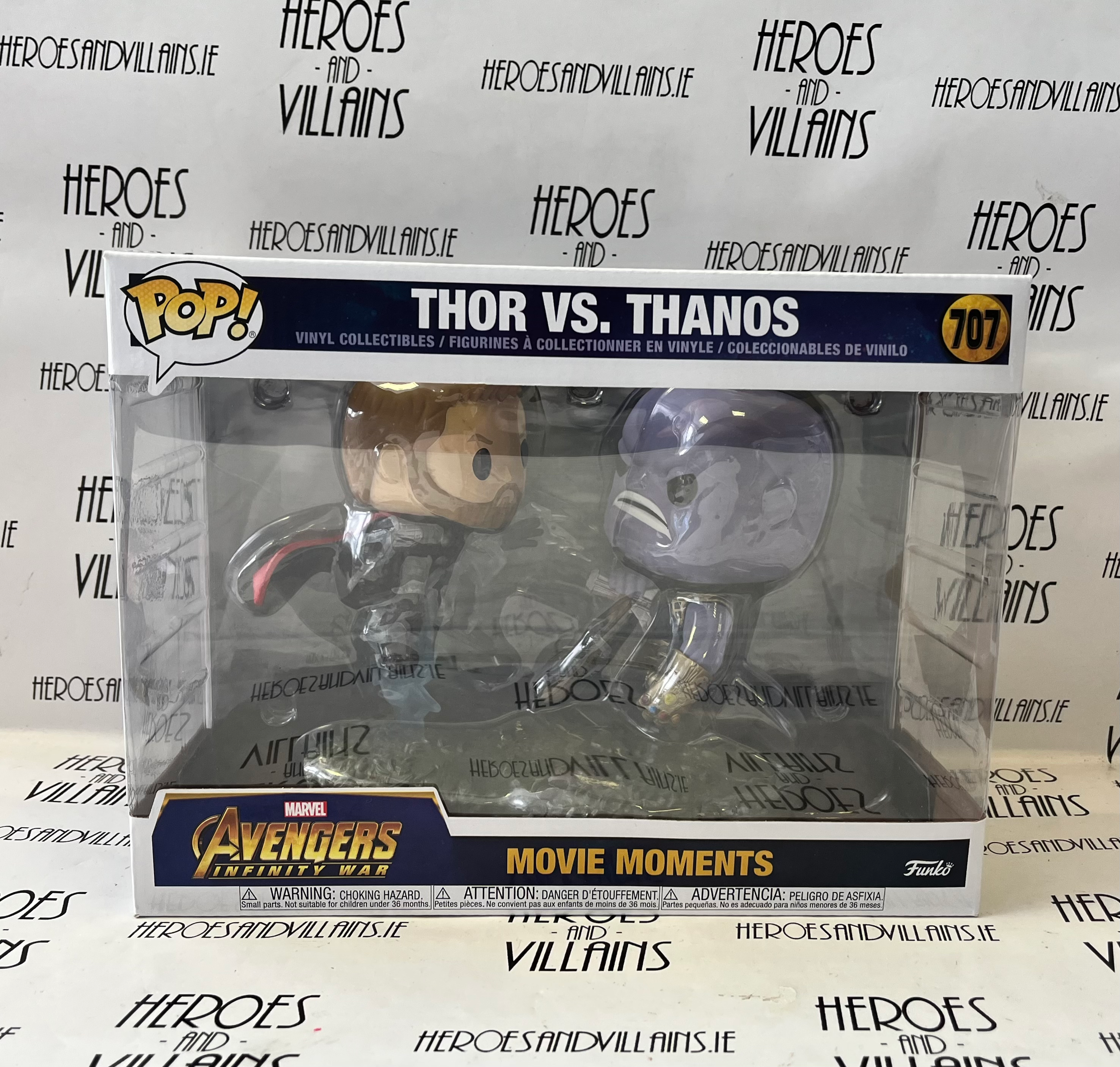 POP! MOVIE MOMENTS 707 AVENGERS INFINITY WAR THOR VS THANOS (FUNKO)  