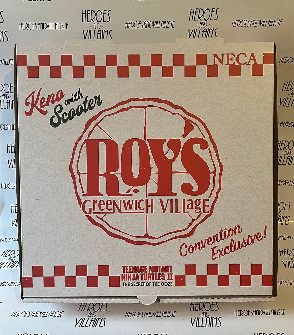 Thumbnail: TMNT II SECRET OF THE OOZE KENO AND SCOOTER ROYS PIZZA BOXSET SDCC 2023 EXCLUSIV