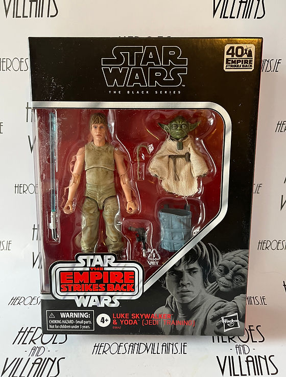 STAR WARS BLACK SERIES 6” LUKE SKYWALKER AND YODA TRAINING SET