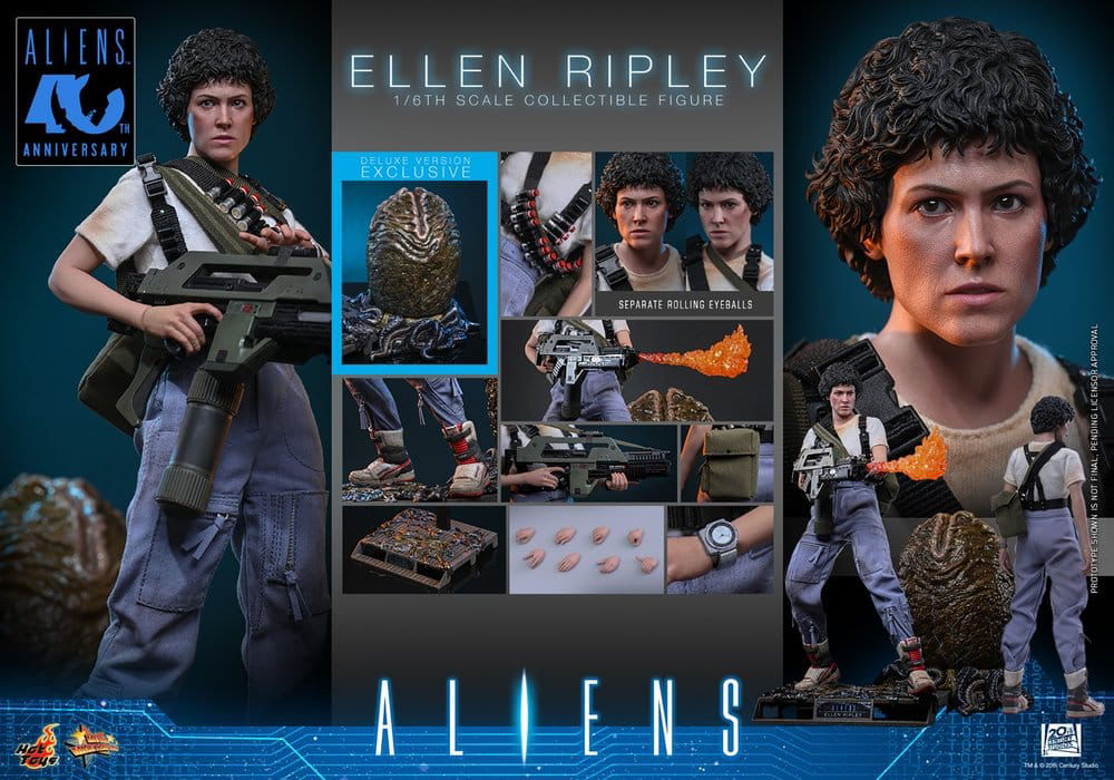 PRE-ORDER: ALIENS 1/6 WARRANT OFFICER ELLEN RIPLEY DELUXE SET MMS895 (HOT TOYS 2