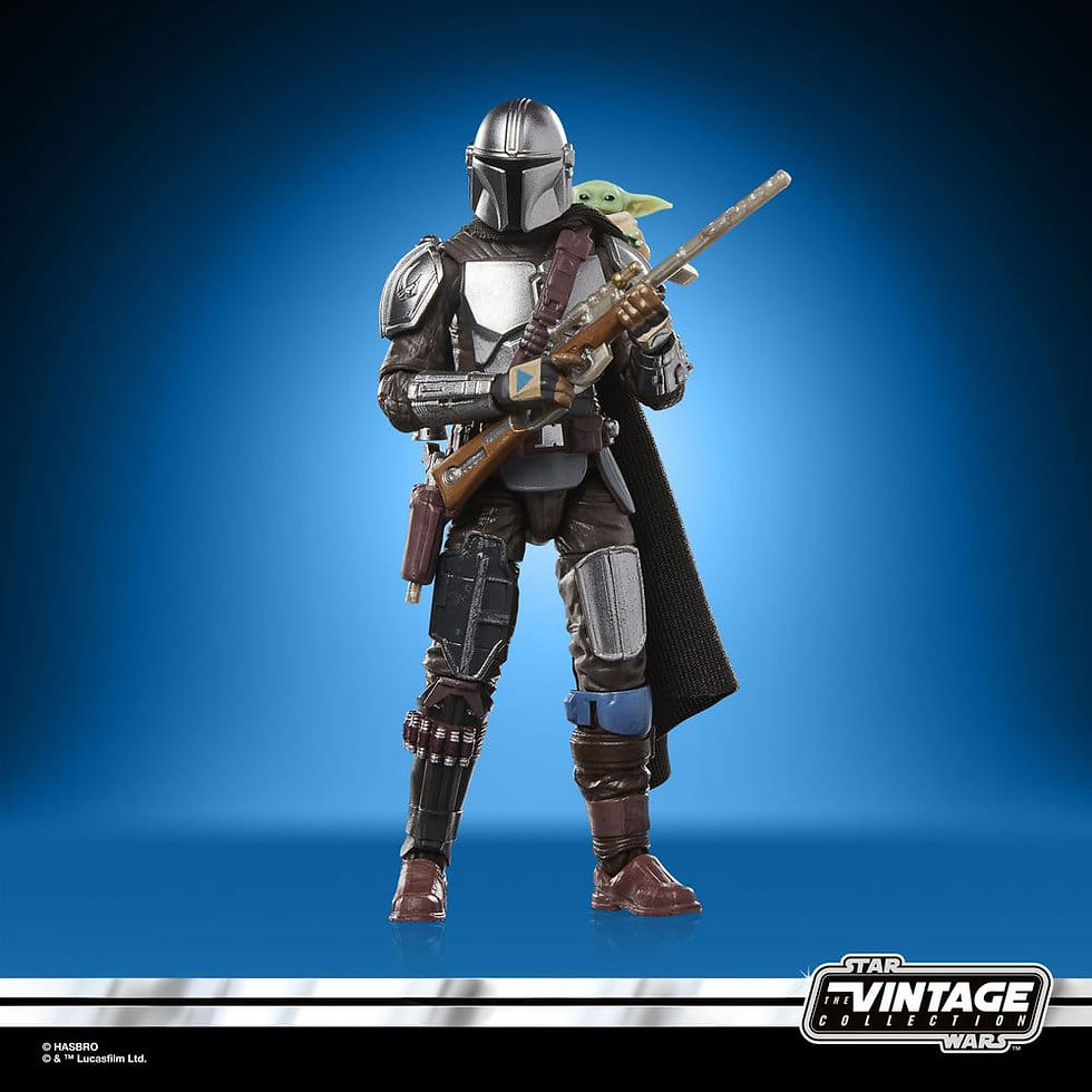 Miniaturbild: PRE-ORDER: STAR WARS MANDALORIAN AND GROGU MOVIE VINTAGE 3 4/4” DIN DJARIN & GRO
