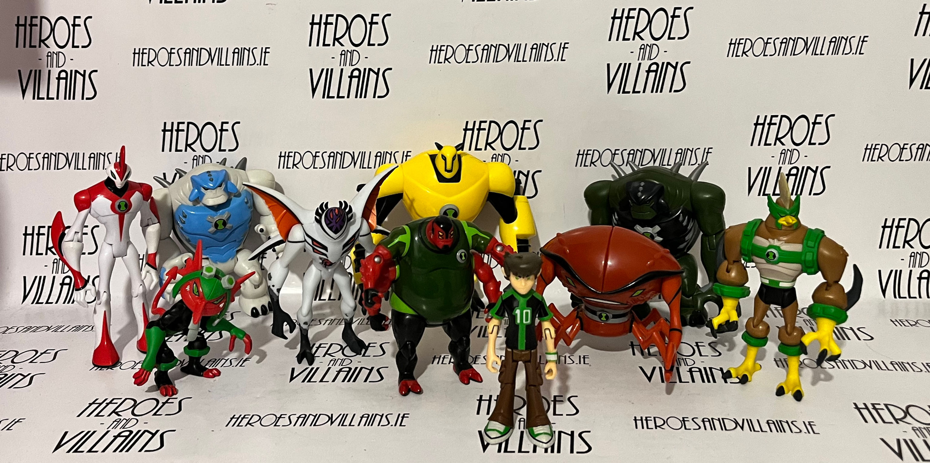 BEN 10 4" SCALE SET OF 20 FIGURES (BANDAI 2008)