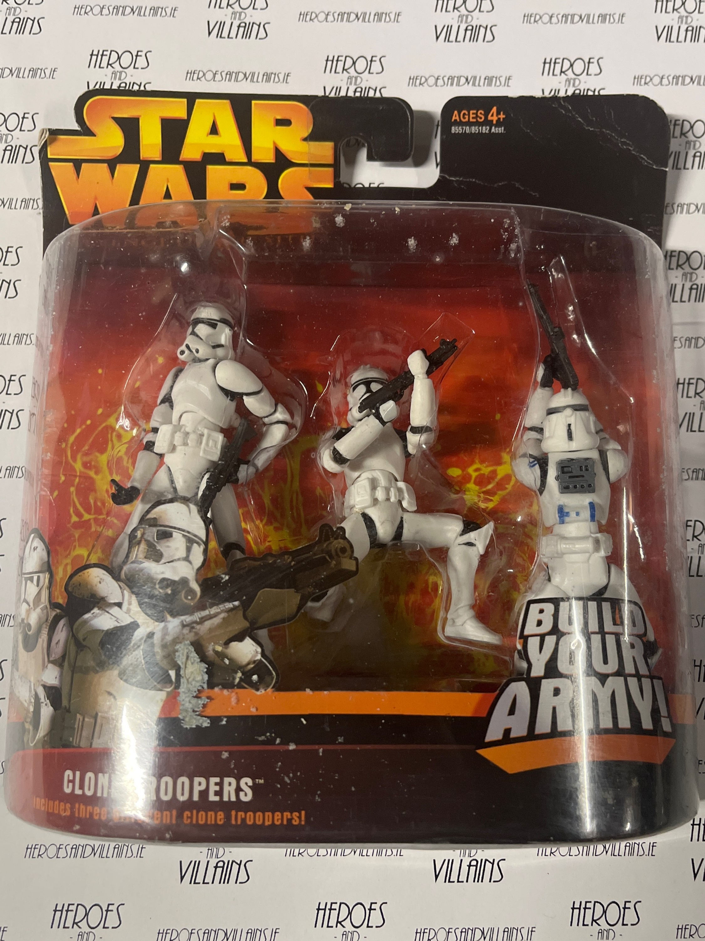 STAR WARS 3 3/4" ROTS CLONE TROOPER ARMY (HASBRO 2005)