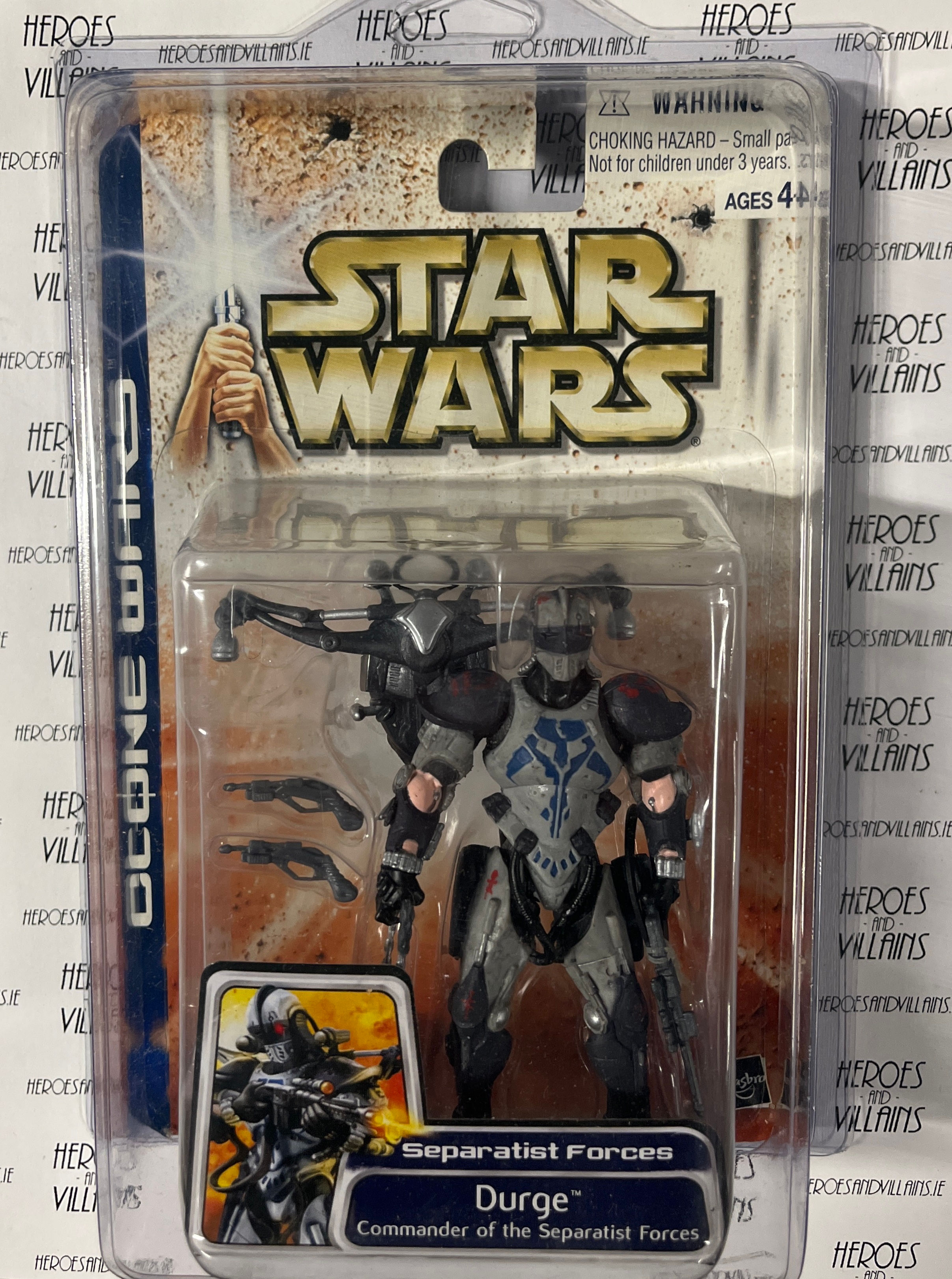 STAR WARS 3 3/4” CLONE WARS DURGE (HASBRO 2003)