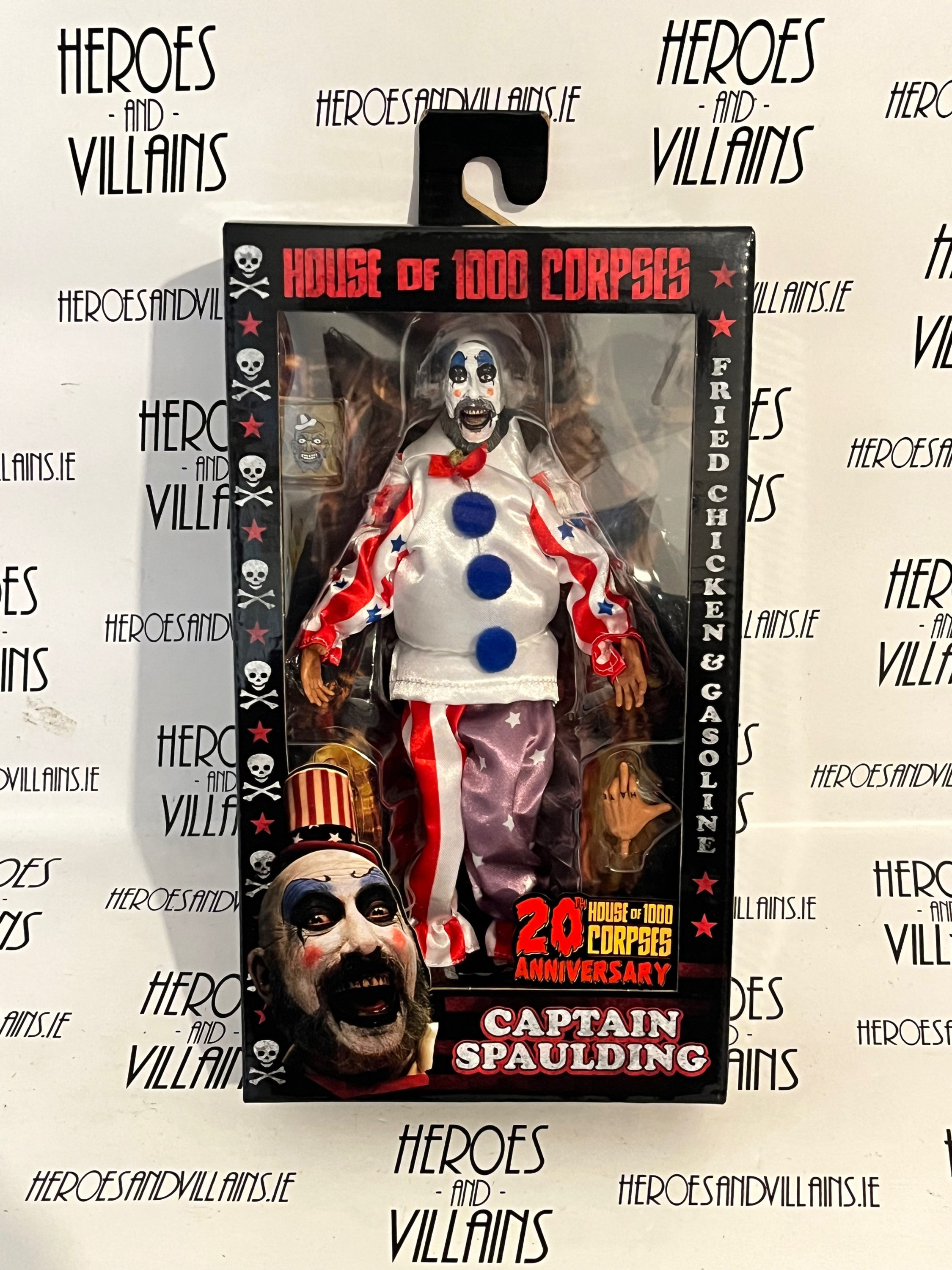 HOUSE OF 1000 CORPSES 8” CLOTHED CAPTAIN SPAULDING (NECA 2023)