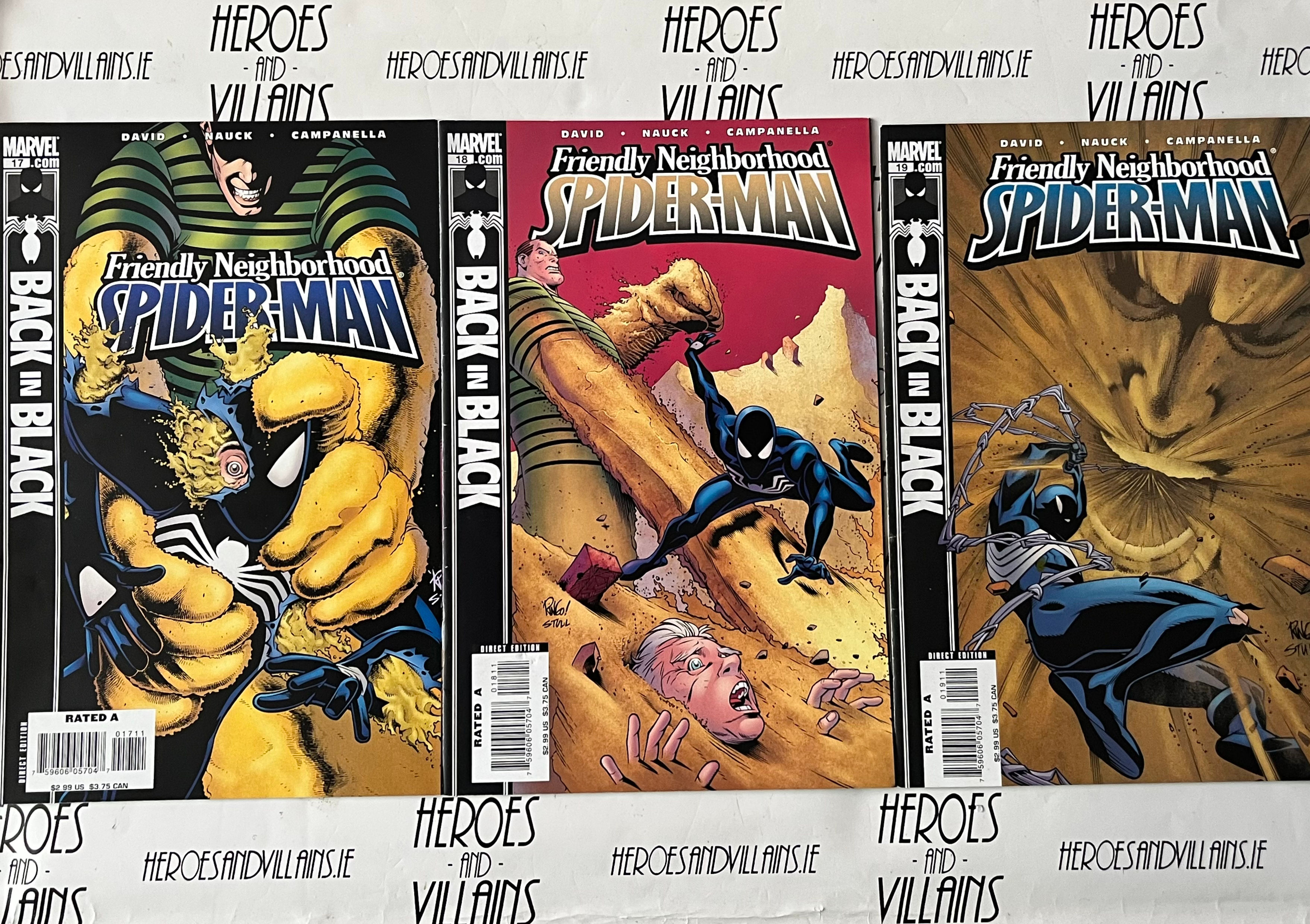 FRIENDLY NEIGHBORHOOD SPIDER-MAN #17-19 SANDBLASTED STORY ARC (MARVEL COMICS 200