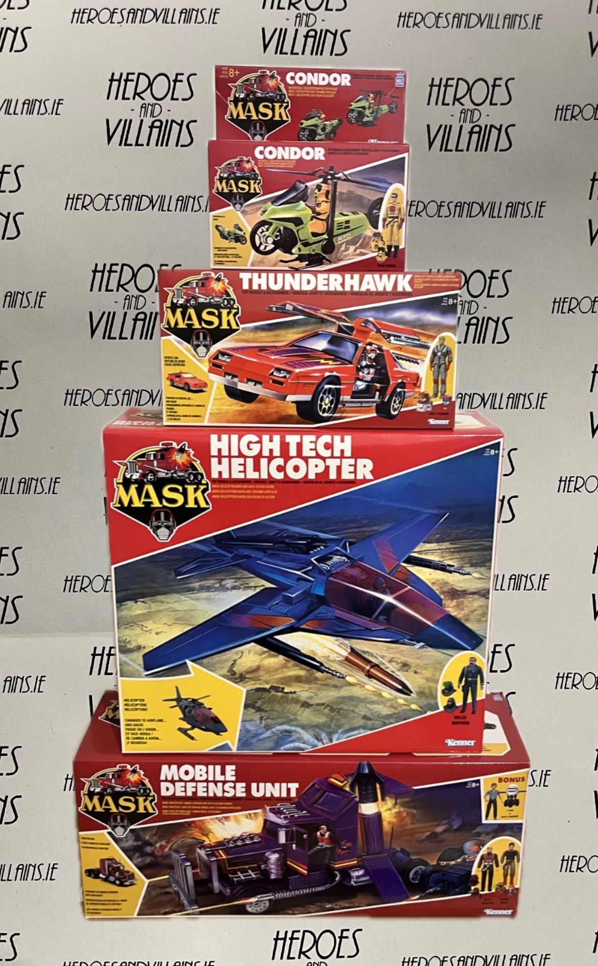 M.A.S.K. WAVE 1 RHINO, SWITCHBLADE, THUNDERHAWK & CONDOR SET (LOYAL SUBJECTS 202