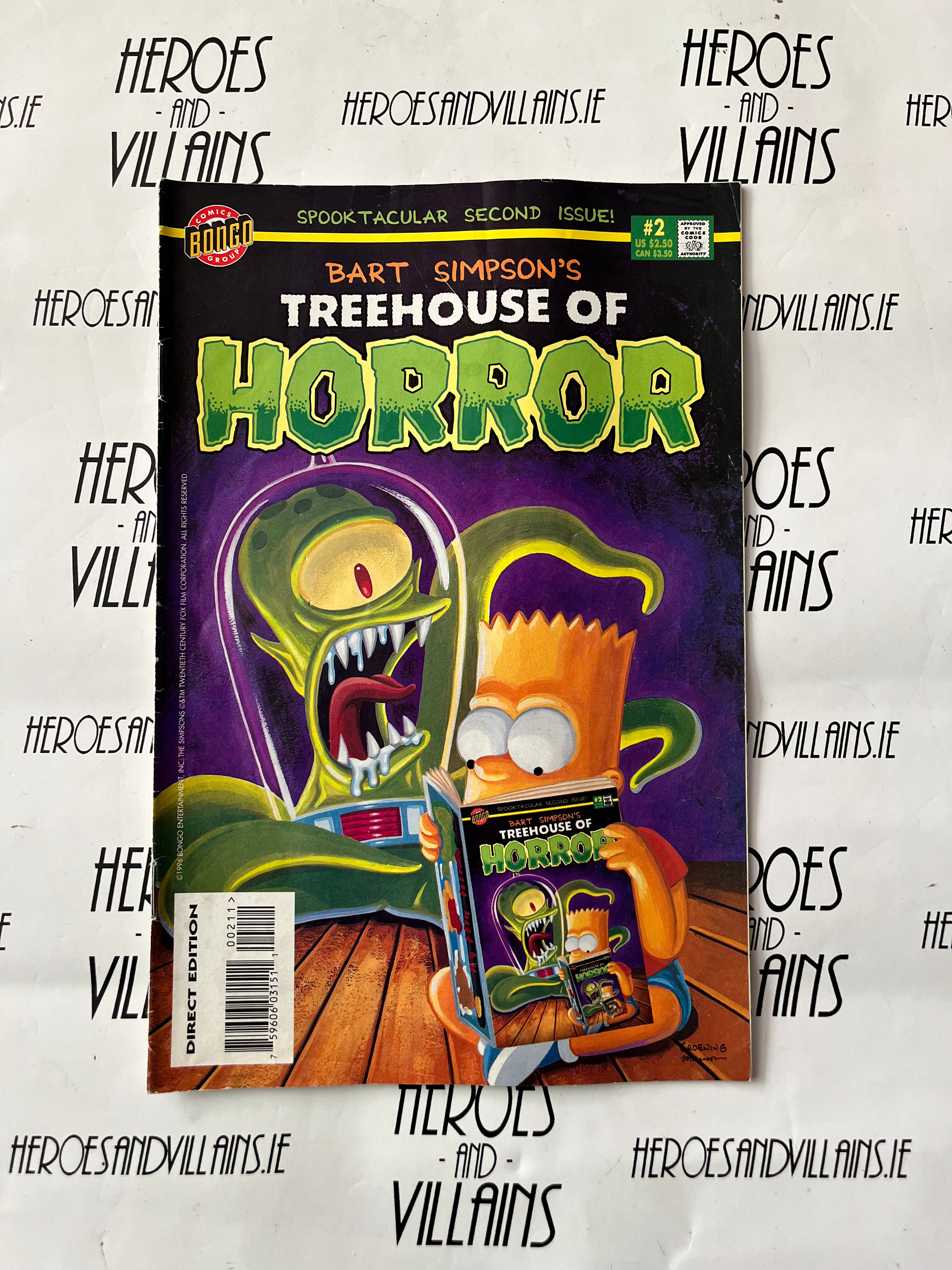 BART SIMPSONS TREEHOUSE OF HORROR #2 (BONGO COMICS 1996)
