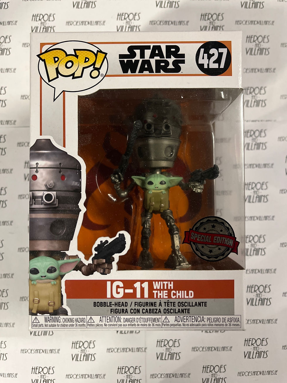 POP! STAR WARS 427 MANDALORIAN IG-11 WITH GROGU SPECIAL EDITION (FUNKO)