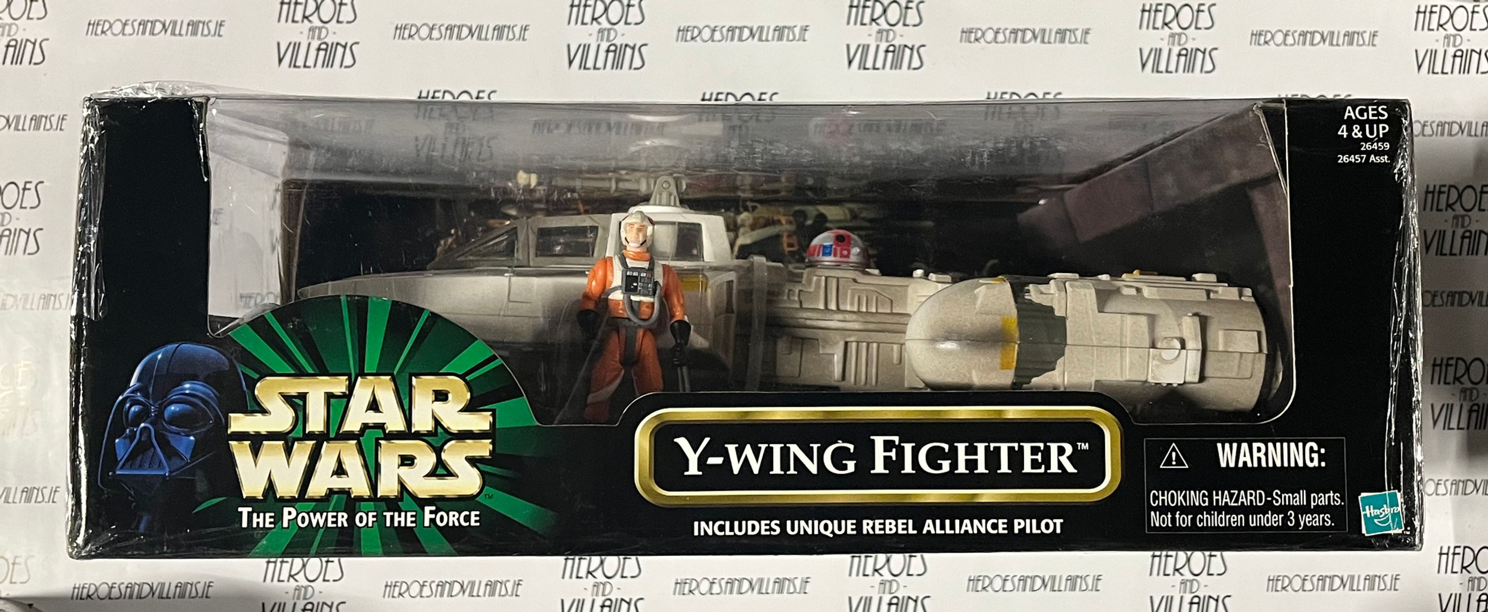 STAR WARS 3 3/4” POTF Y-WING FIGHTER ( HASBRO  1999)