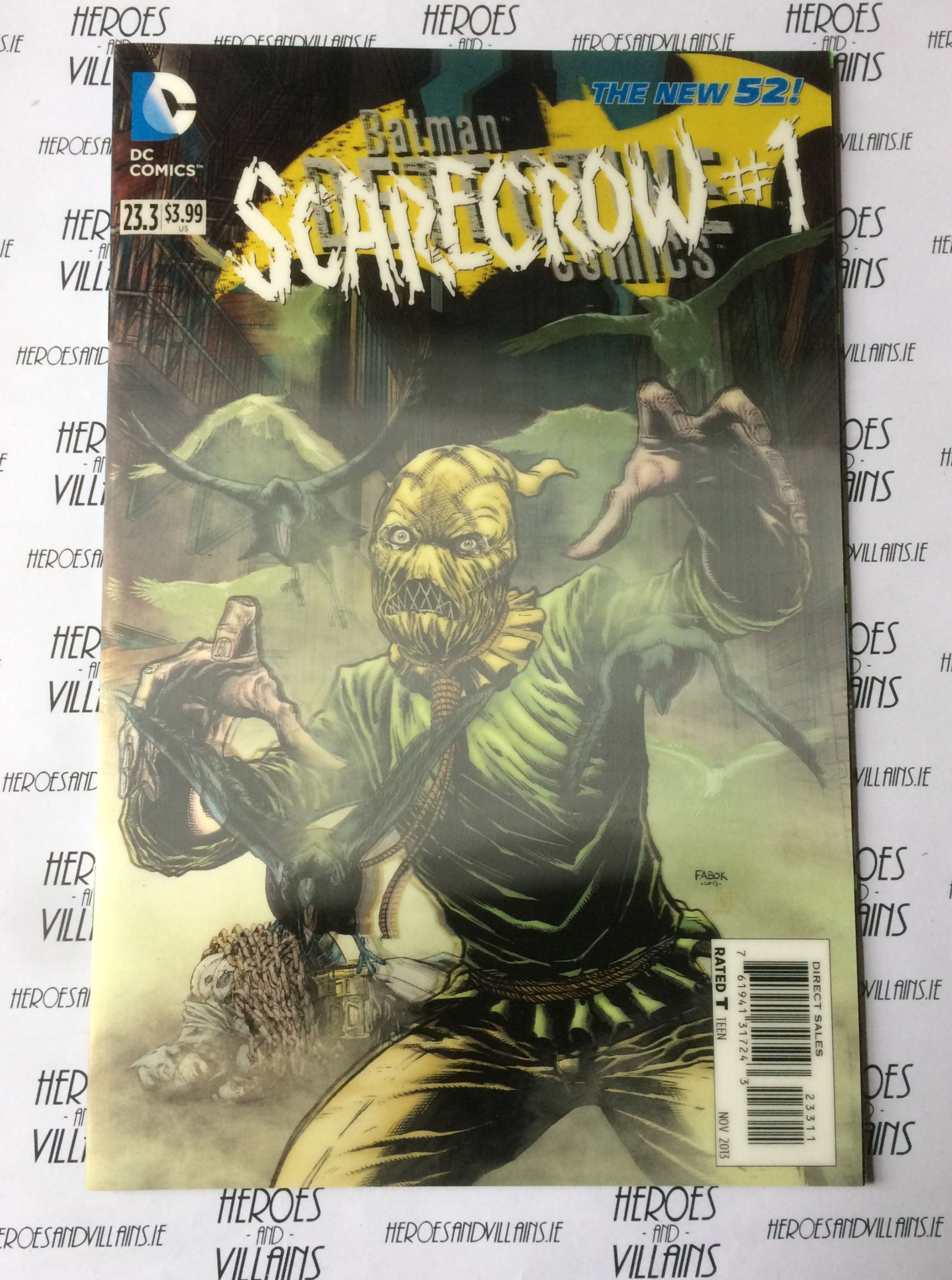 DETECTIVE COMICS #23.3 SCARECROW 3D LENTICULAR COVER (DC COMICS 2013)