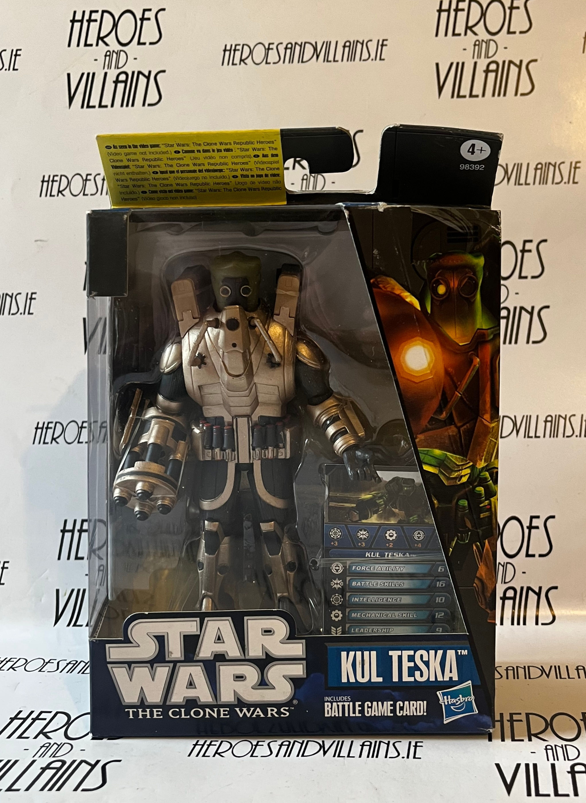 STAR WARS 3 3/4” CLONE WARS REPUBLIC HEROES KUL TESKA (HASBRO 2010)