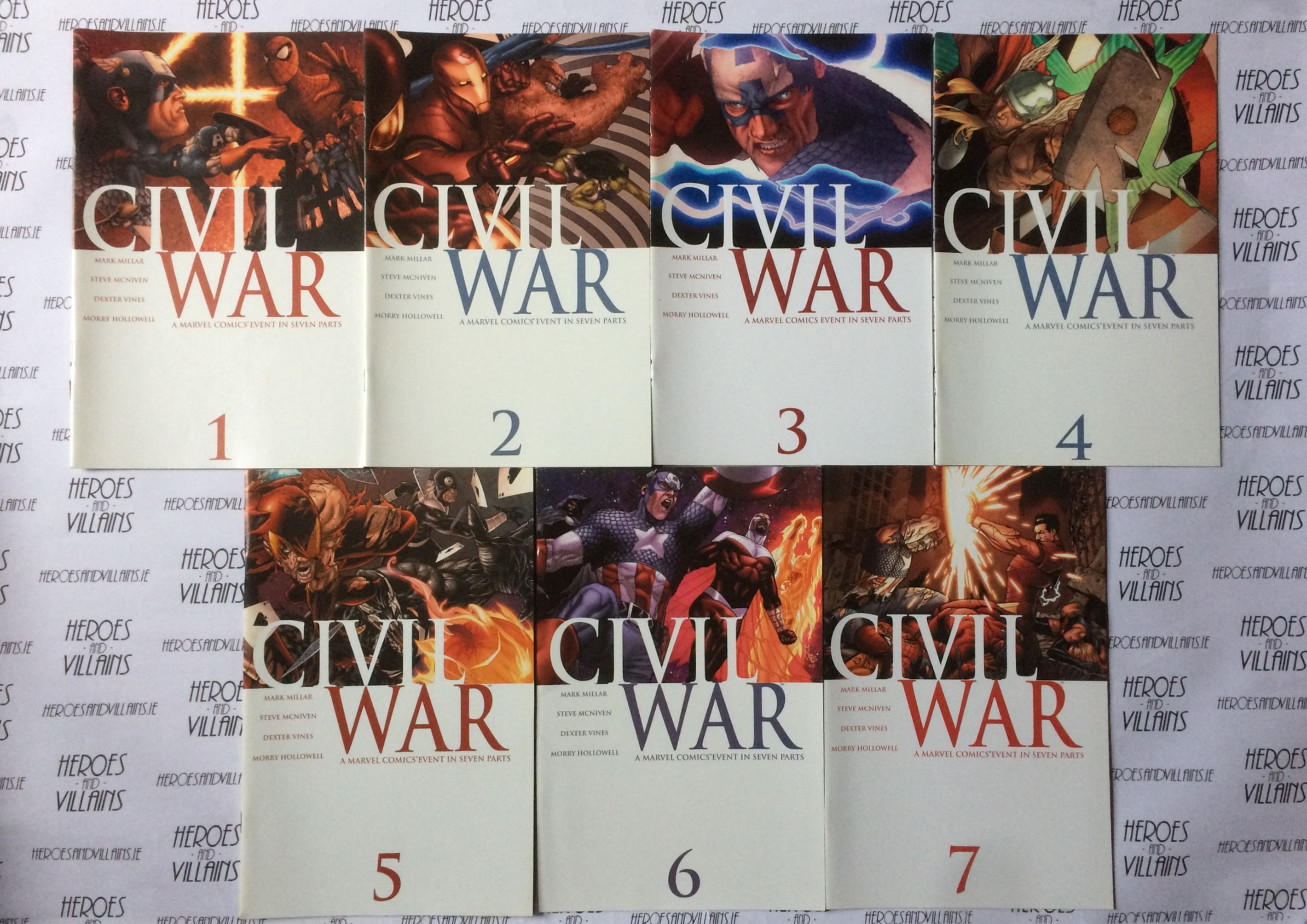 CIVIL WAR MINI SERIES (MARVEL COMICS 2006)