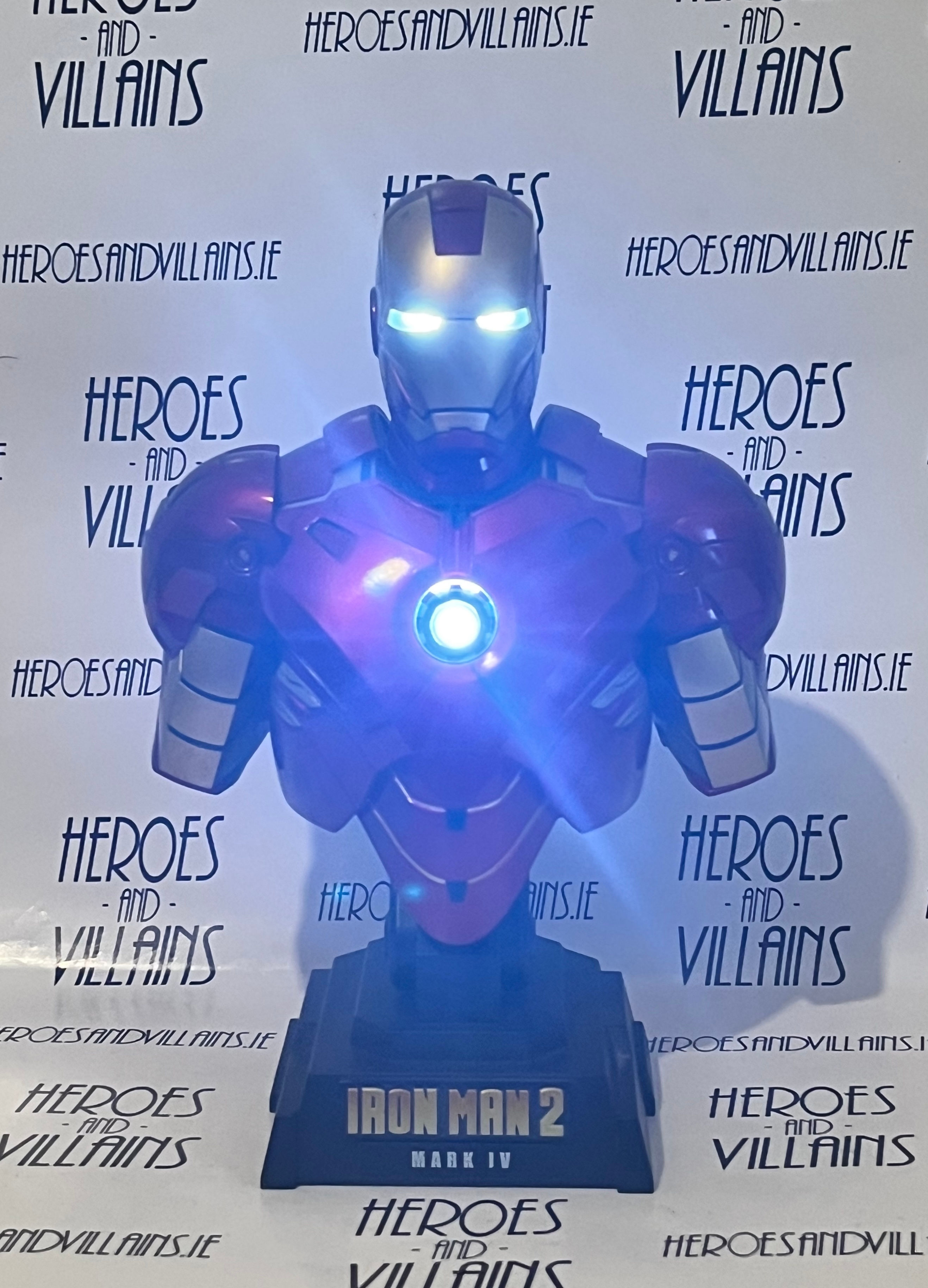 IRON MAN 2 HTB6 MK IV IRON MAN SUIT 1/4 SCALE BUST (HOT TOYS 2010)