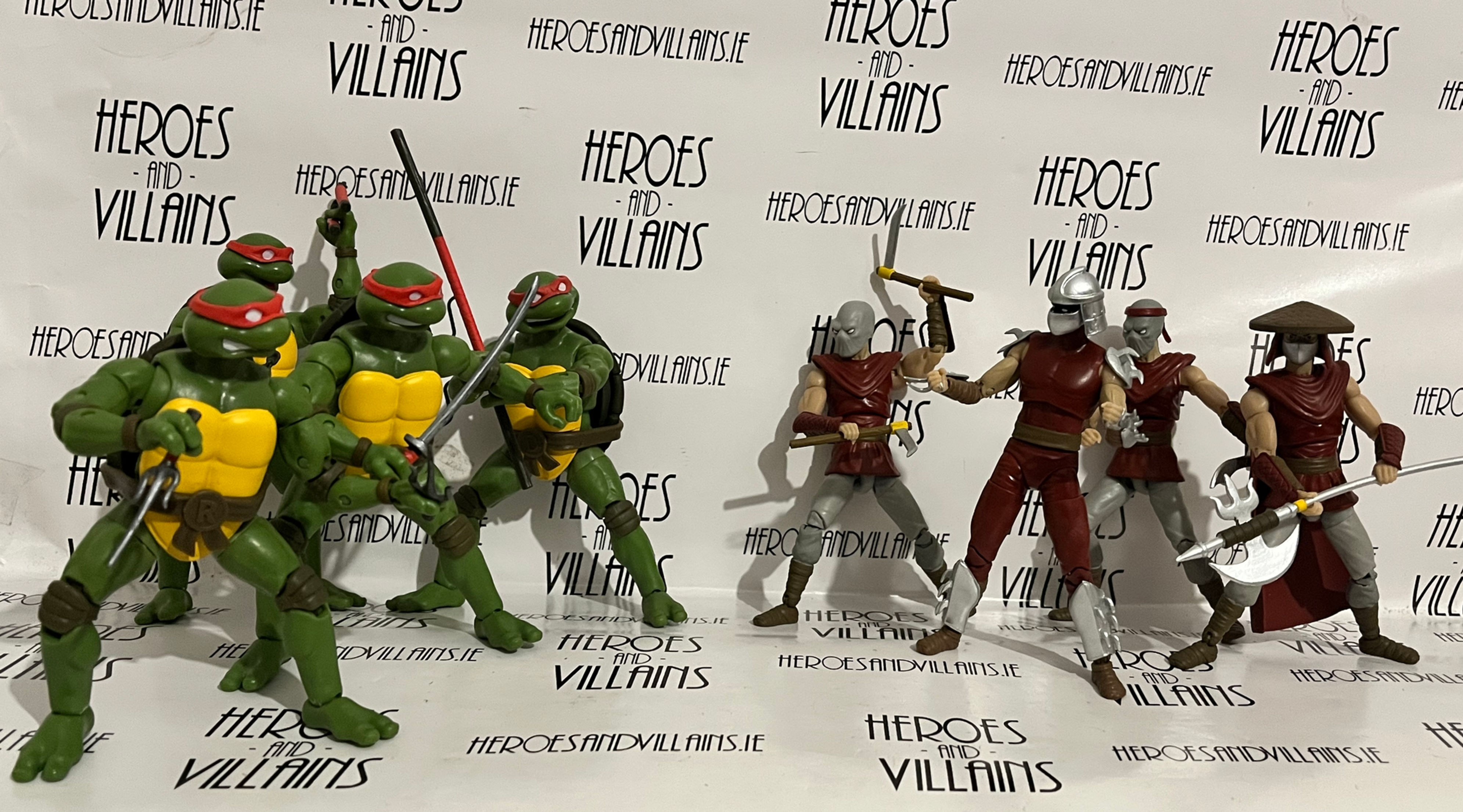 BST AXN TMNT V FOOT CLAN 8 FIGURE SET (LOYAL SUBJECTS 2023)