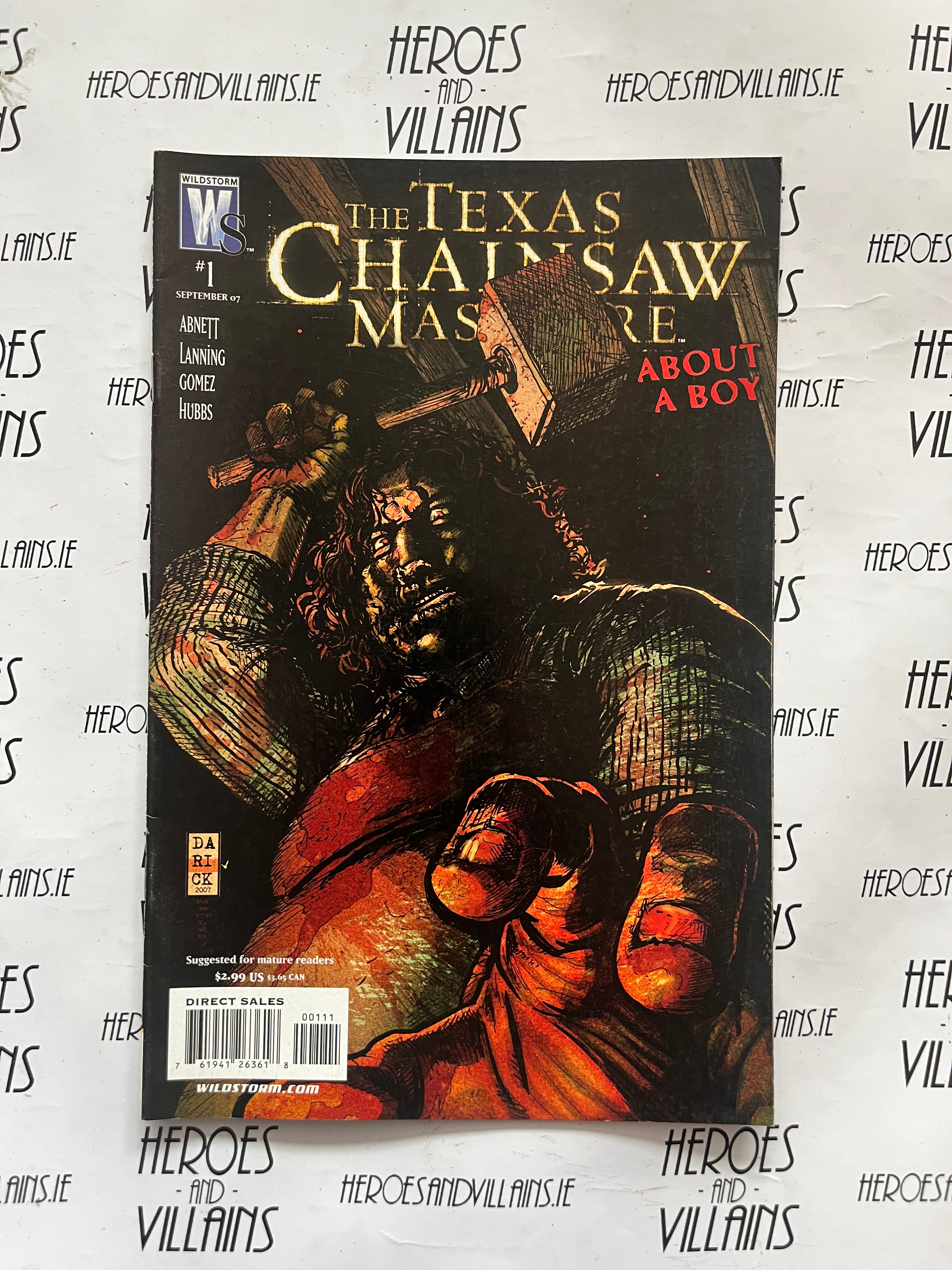 THE TEXAS CHAINSAW MASSACRE ABOUT A BOY ONE SHOT (DC COMICS 2008)