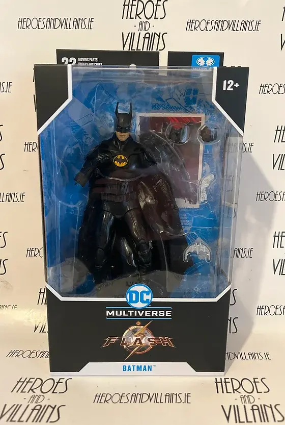 Miniatura: DC MULTIVERSE FLASH MOVIE BATMAN -KEATON- AND BATMOBILE SET  (MCFARLANE TOYS 202