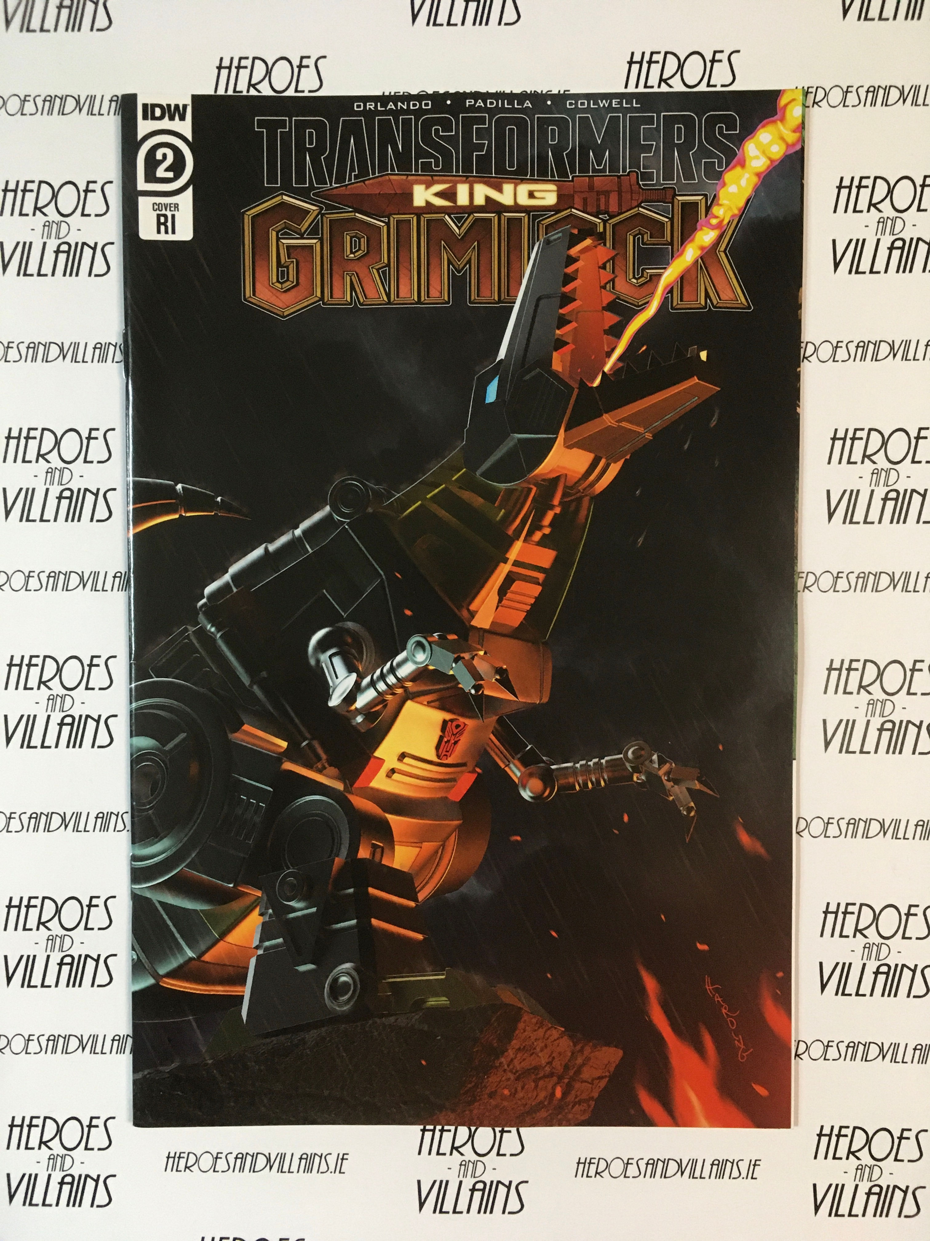 TRANSFORMERS KING GRIMLOCK #2 RI VARIANT (IDW 2021)
