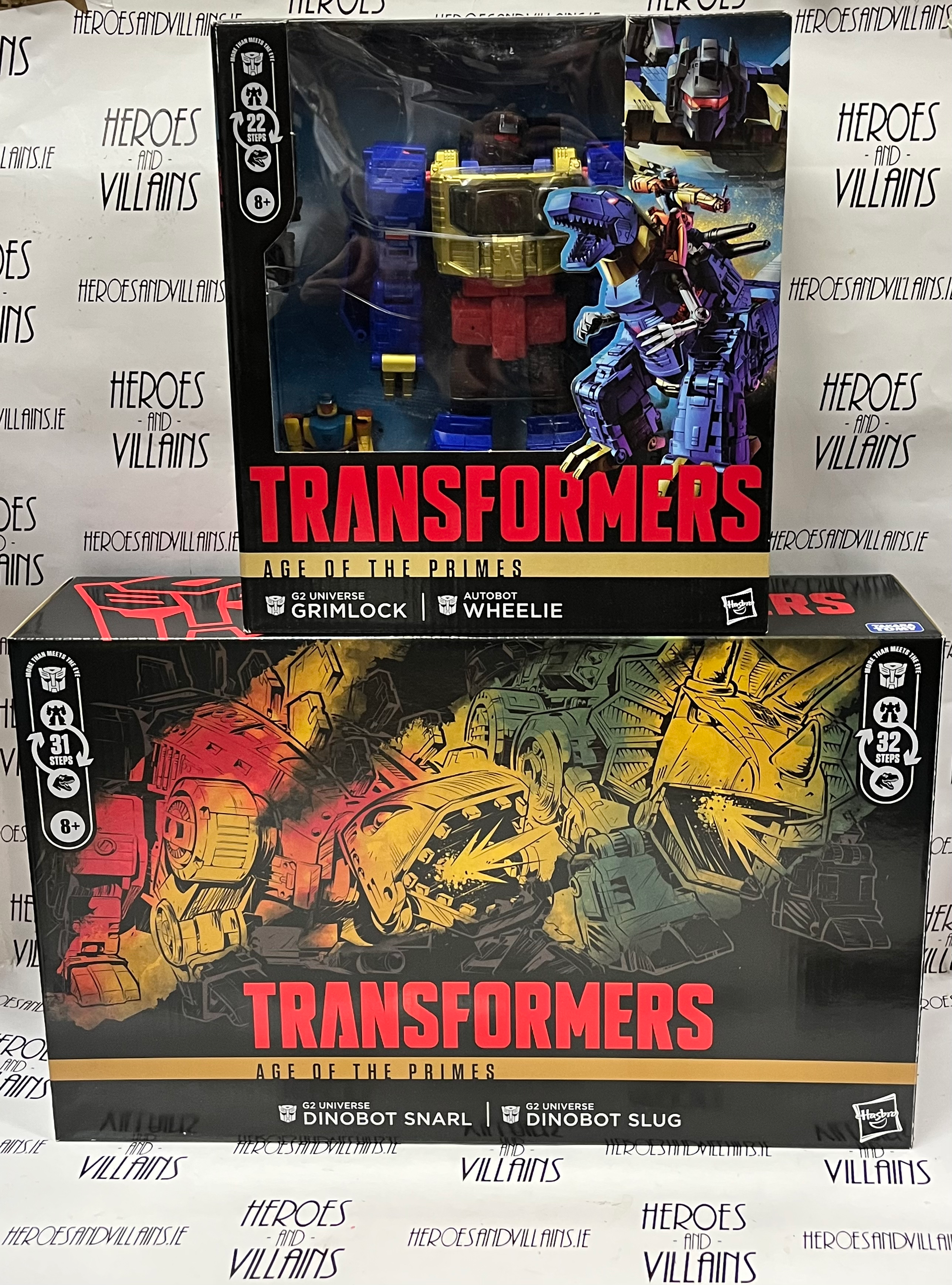 TRANSFORMERS GENERATIONS G2 UNIVERSE DINOBOTS GRIMLOCK, SLAG, SNARL (HASBRO 2025