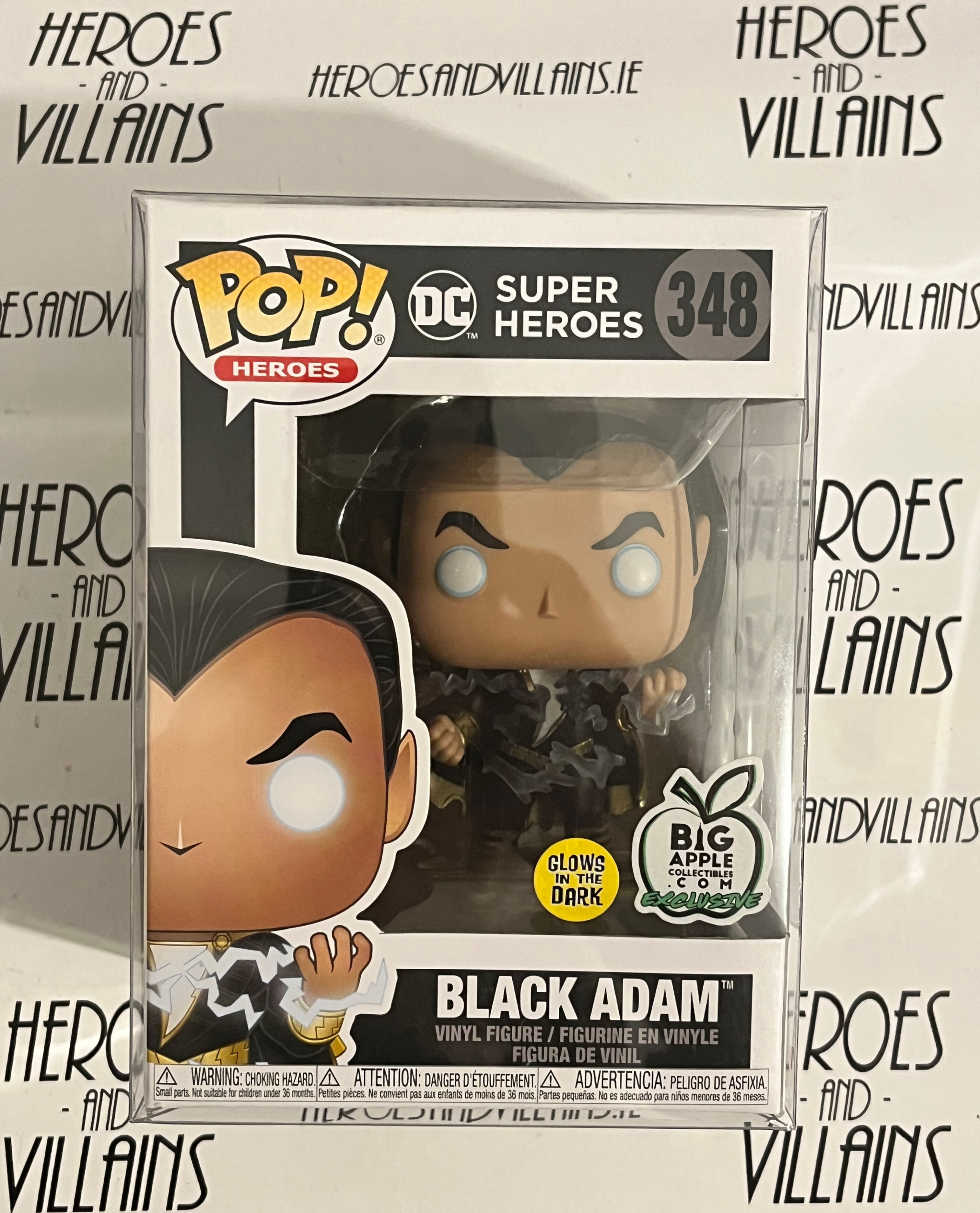 POP!  DC HEROES 348 BLACK ADAM GLOW IN THE DARK CONVENTION EXCLUSIVE (FUNKO) 
