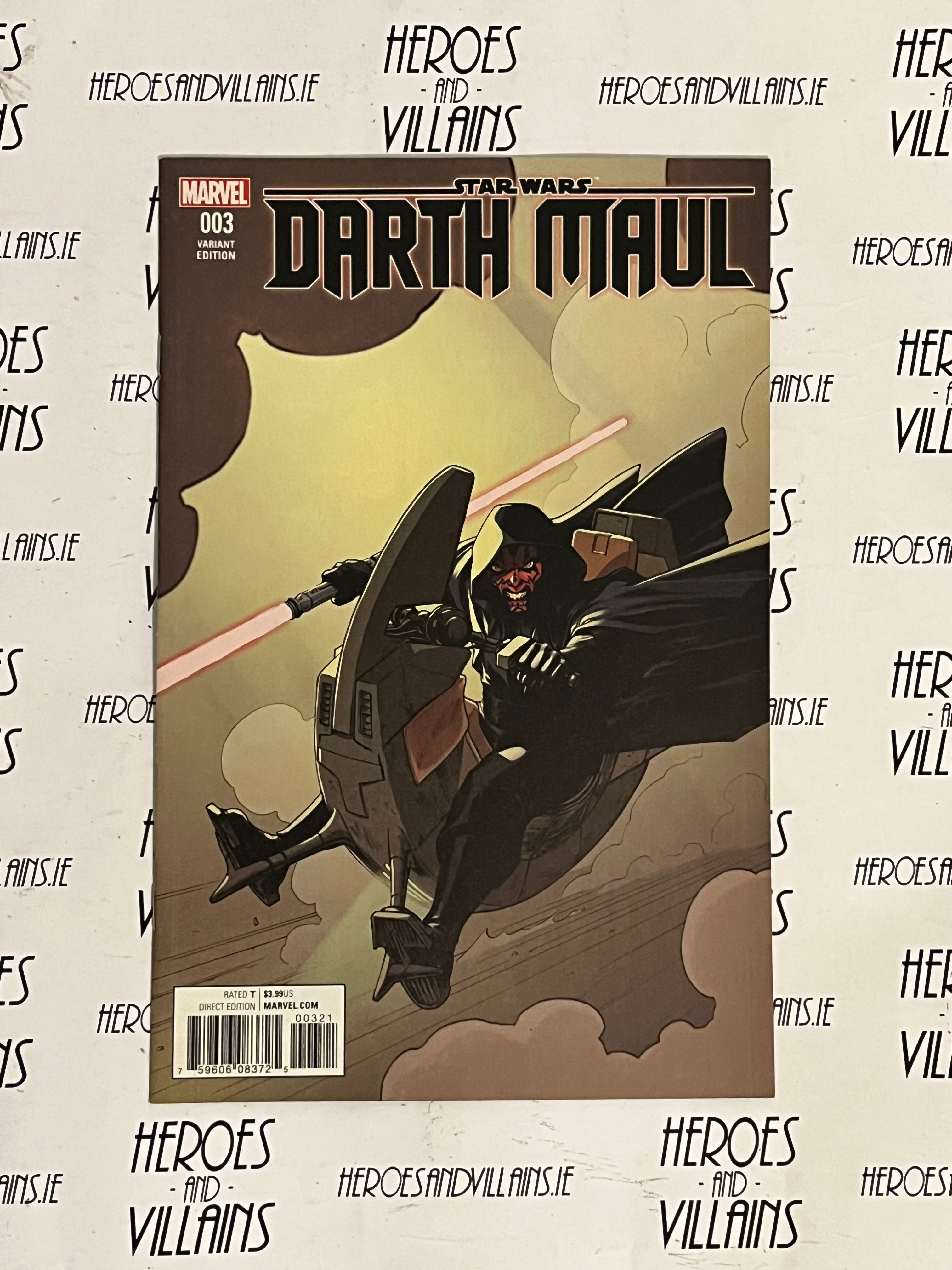 STAR WARS DARTH MAUL #3 1:25 RETAILER INCENTIVE LUKE ROSS VARIANT COVER (MARVEL