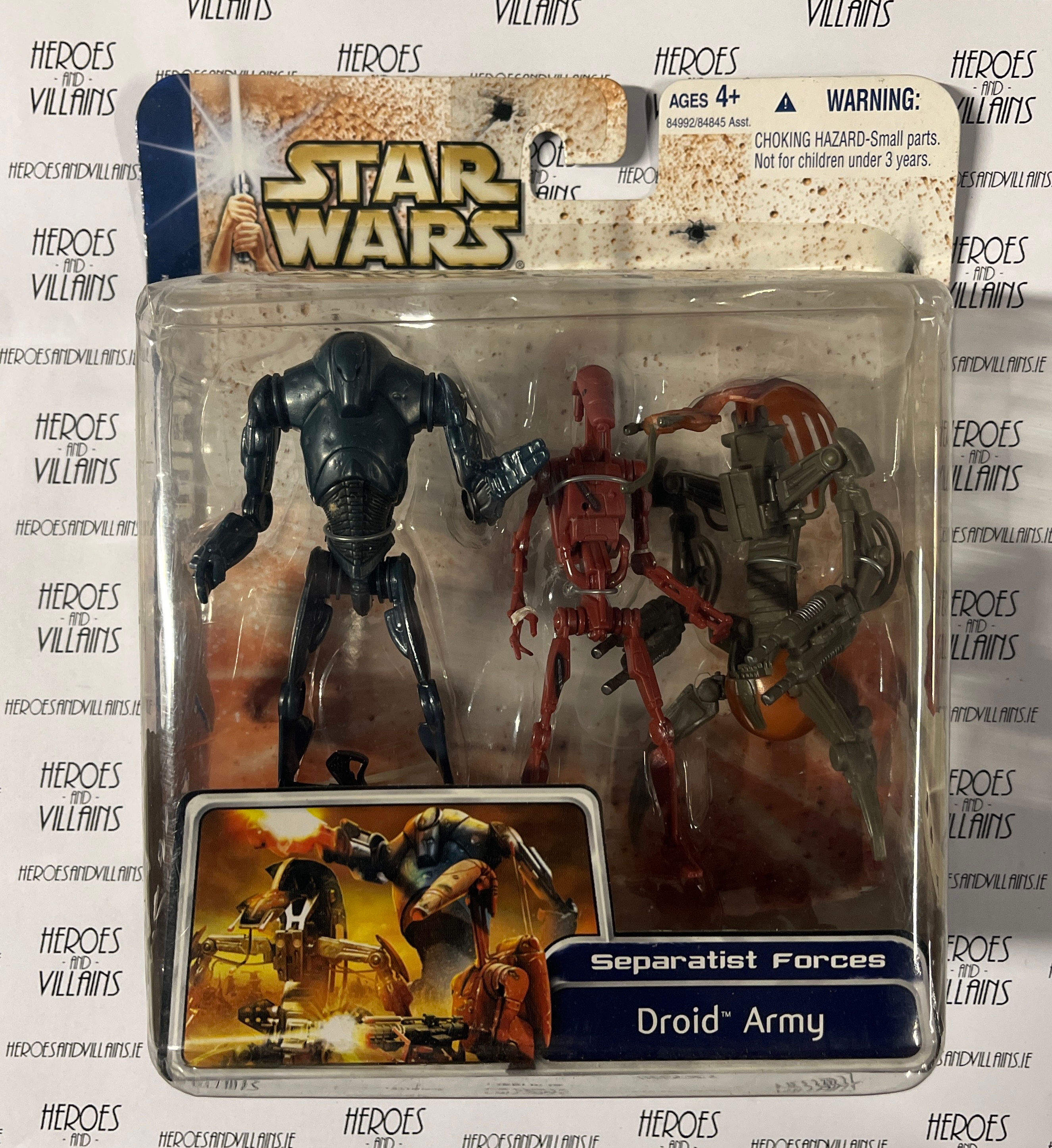 STAR WARS 3 3/4” CLONE WARS DROID ARMY (HASBRO 2003)