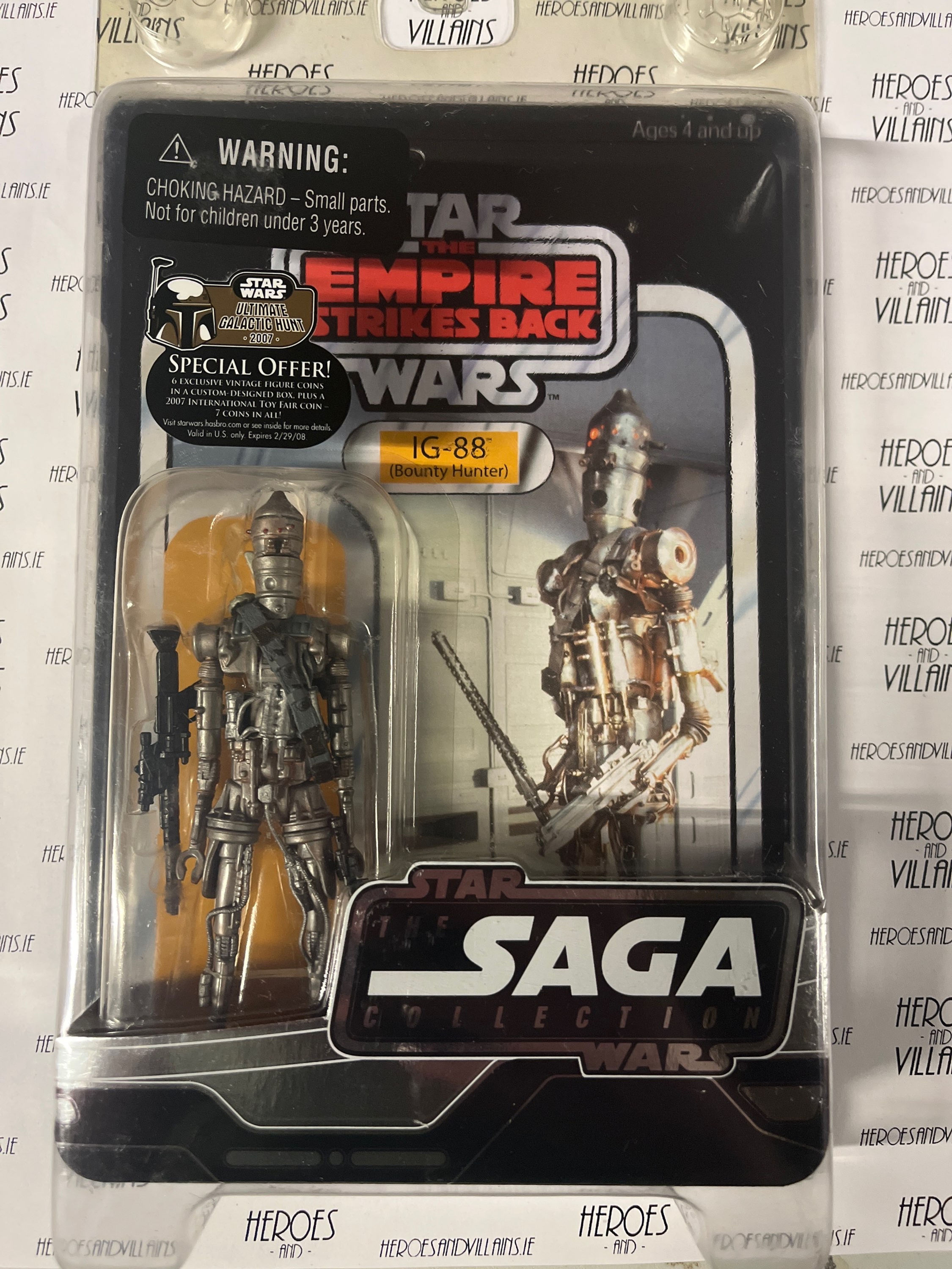 STAR WARS 3 3/4” SAGA COLLECTION VINTAGE IG-88 (HASBRO 2007)